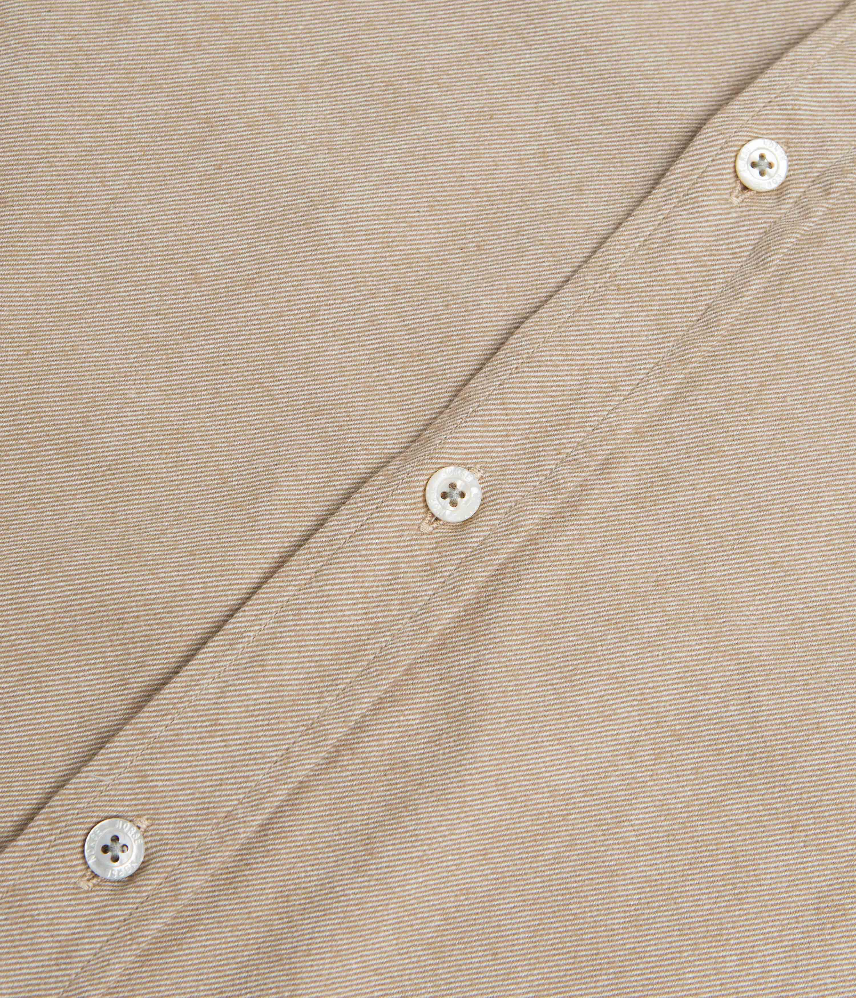 Norse Projects Anton Organic Flannel Shirt - Utility Khaki - Image 4