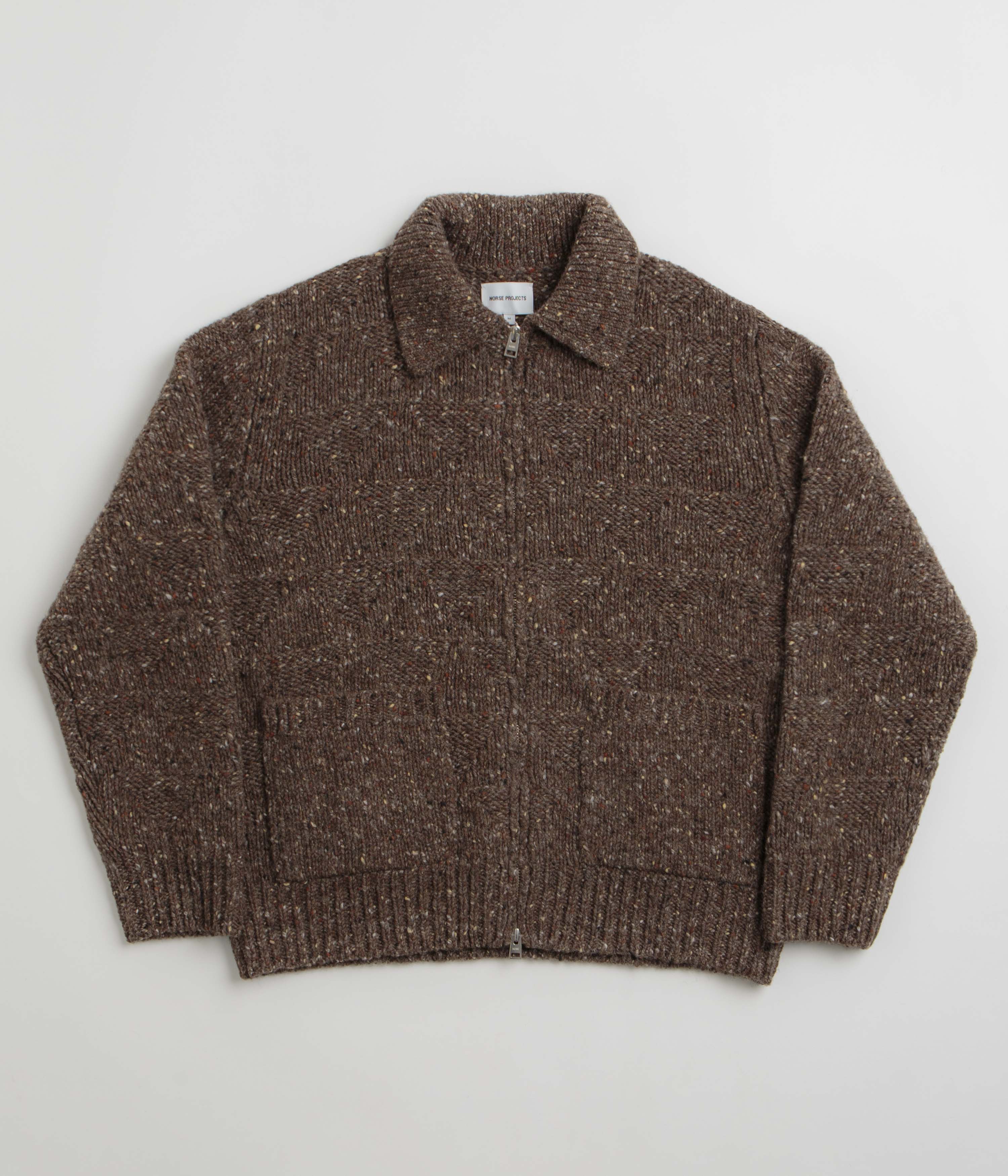 Norse Projects Erik Donegal Diamond Jacket - Seal Brown