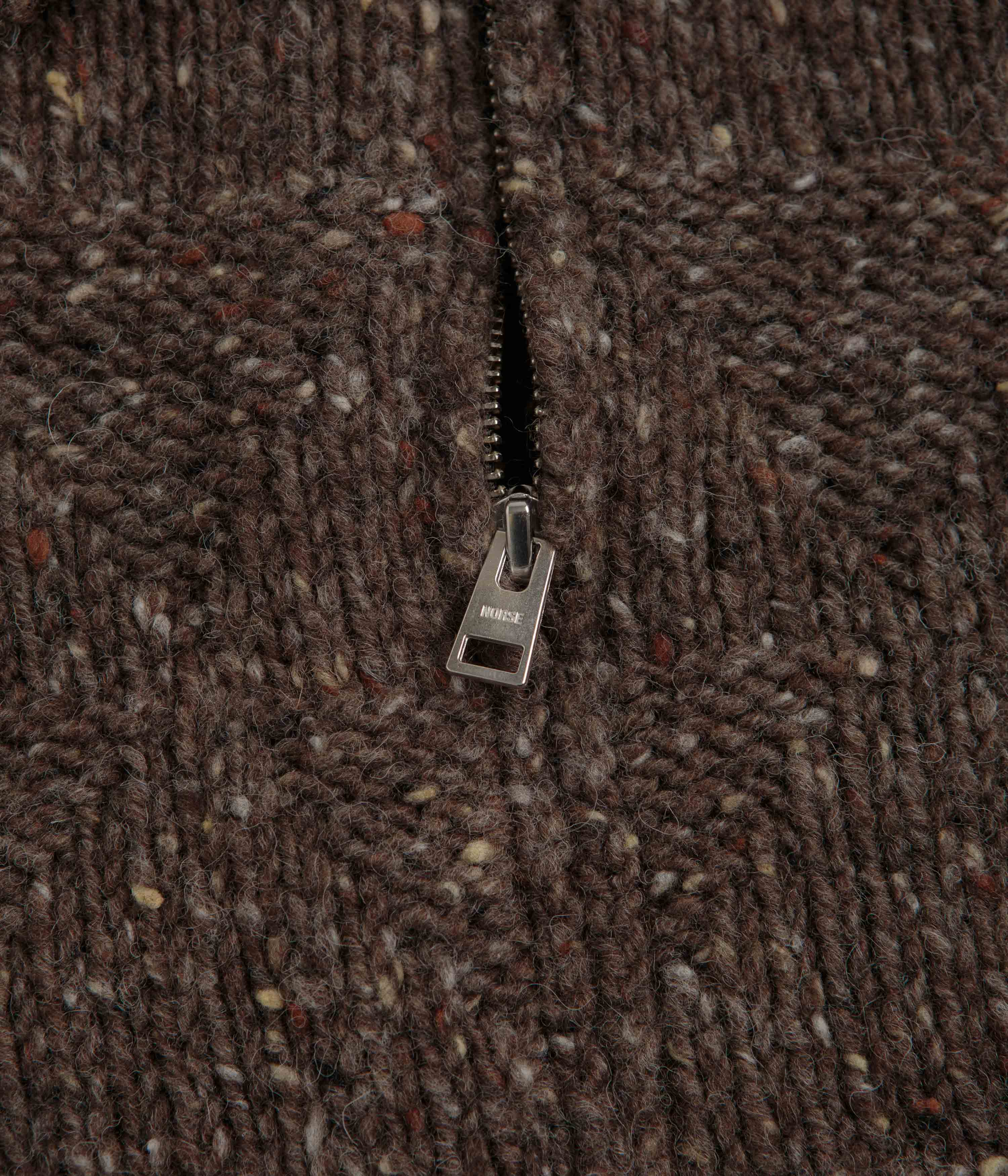 Norse Projects Erik Donegal Diamond Jacket - Seal Brown - Image 4