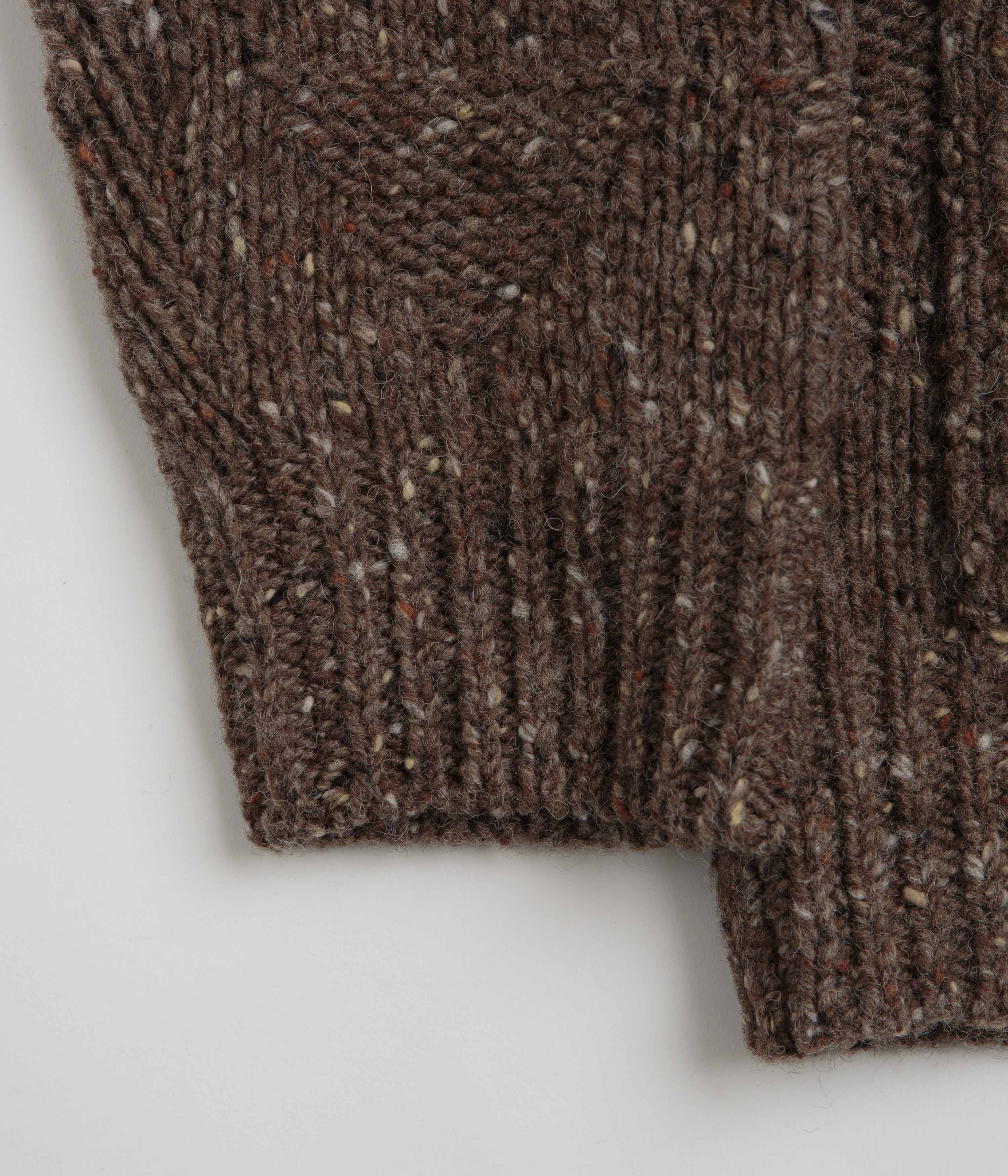 Norse Projects Erik Donegal Diamond Jacket - Seal Brown - Image 6