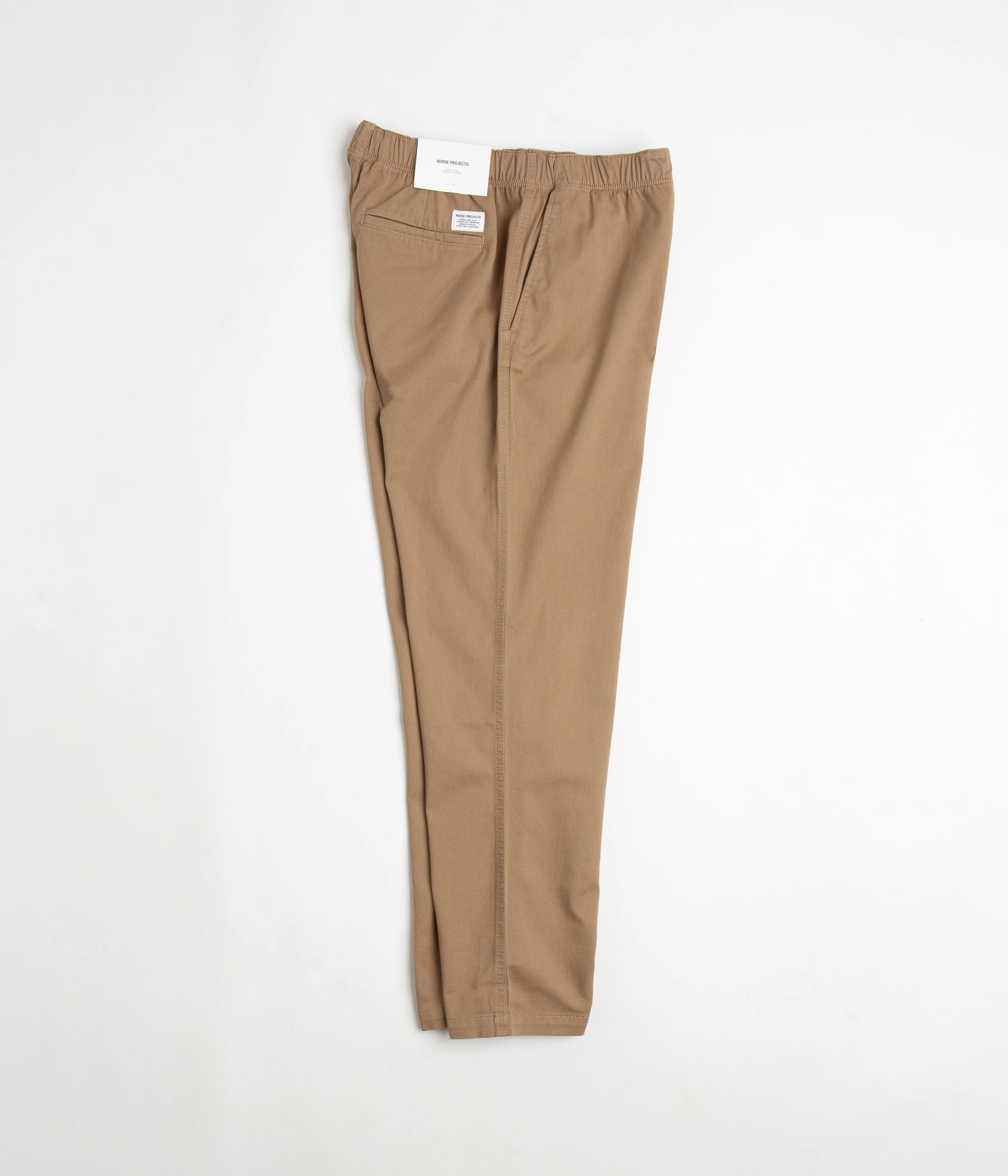 Norse Projects Ezra Relaxed Organic Twill Trousers - Utility Khaki - Image 2