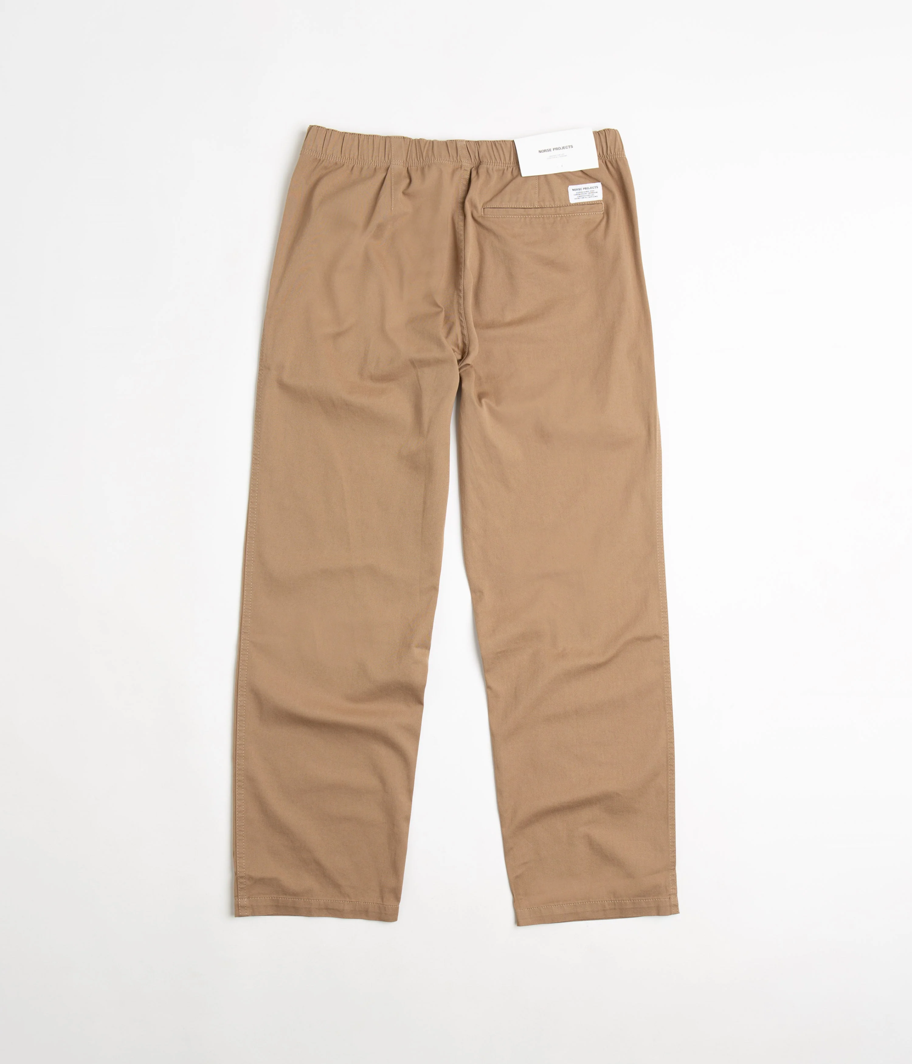 Norse Projects Ezra Relaxed Organic Twill Trousers - Utility Khaki - Image 3