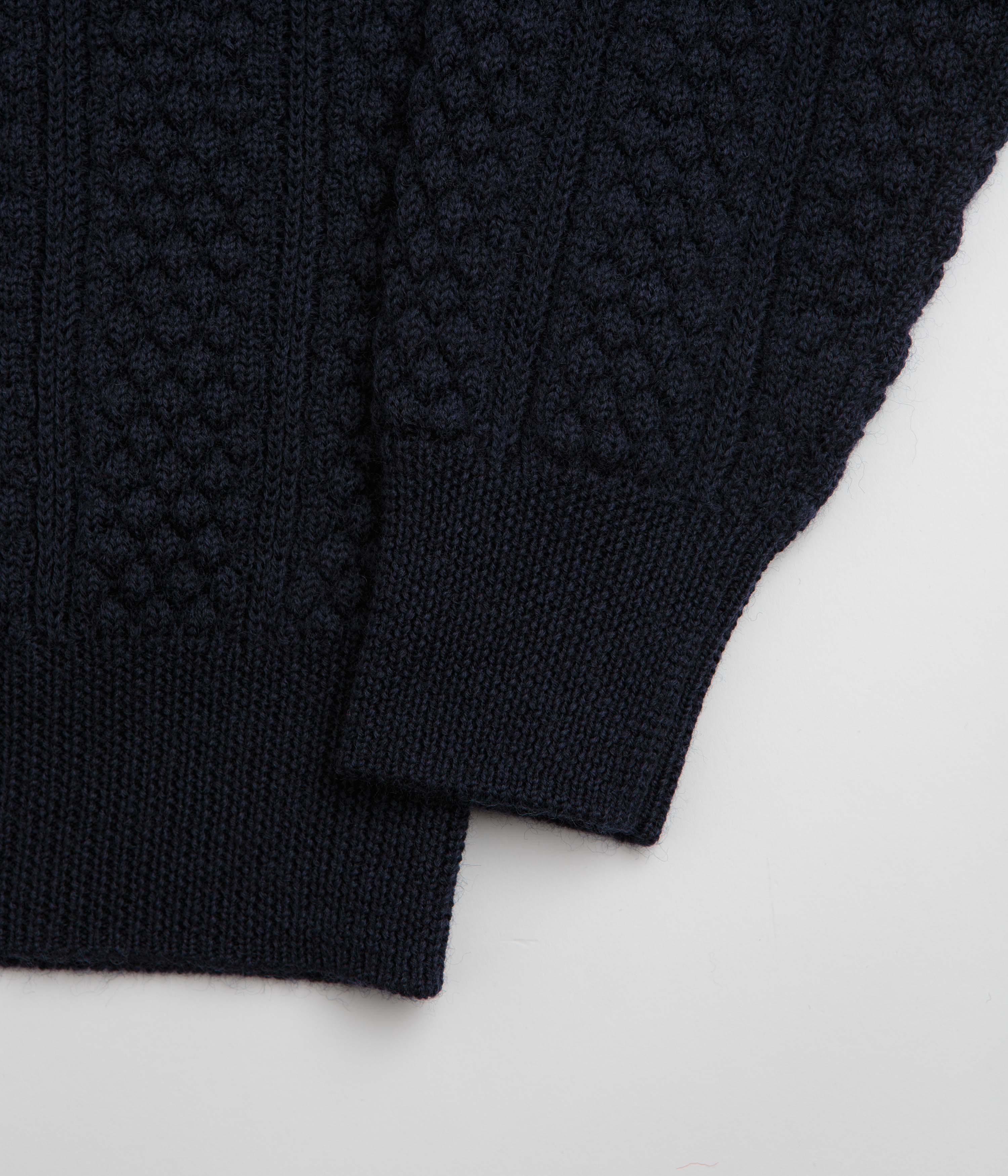 Norse Projects Hirtshals Knit Crewneck Sweatshirt - Dark Navy - Image 4