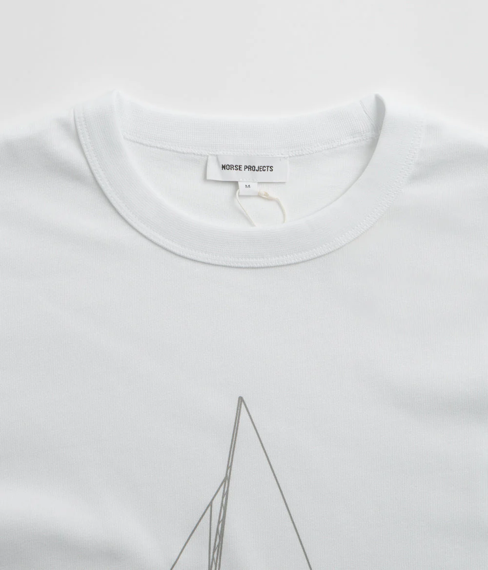 Norse Projects Holger Organic Boat Print T-Shirt - White - Image 3