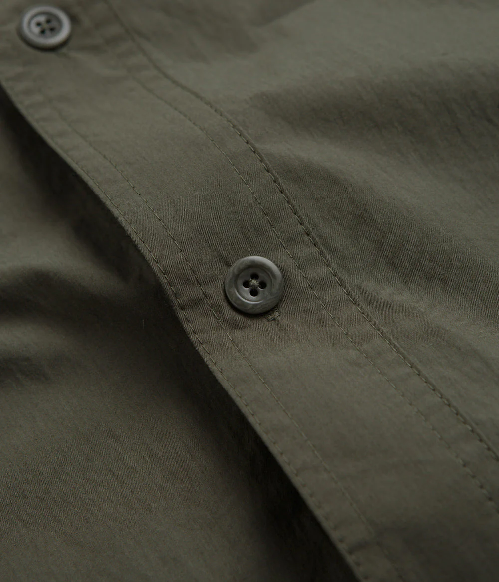Norse Projects Ivan Tech Poplin Short Sleeve Shirt - Ivy Green - Image 3