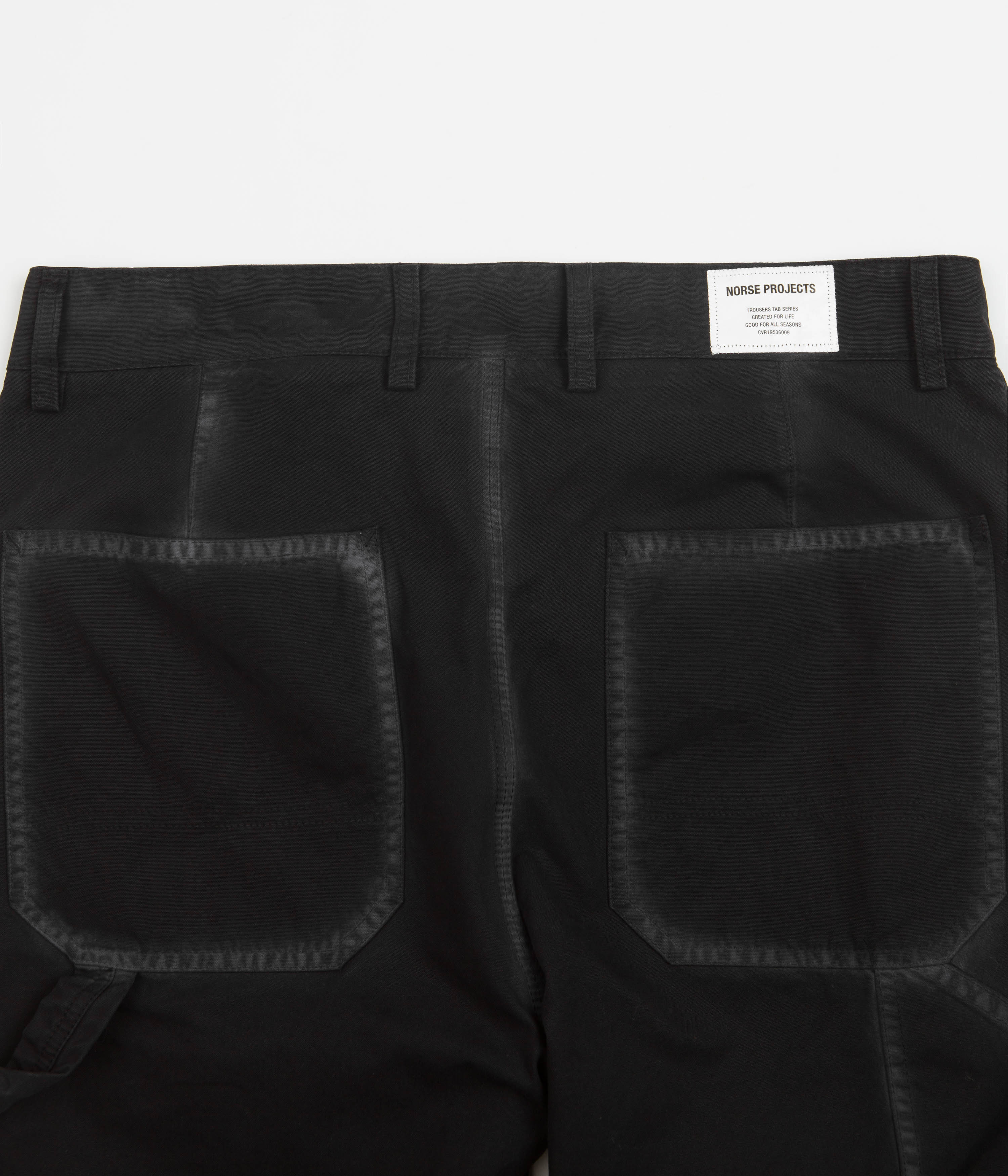 Norse Projects Lukas Tab Series Canvas Pants - Black - Image 6