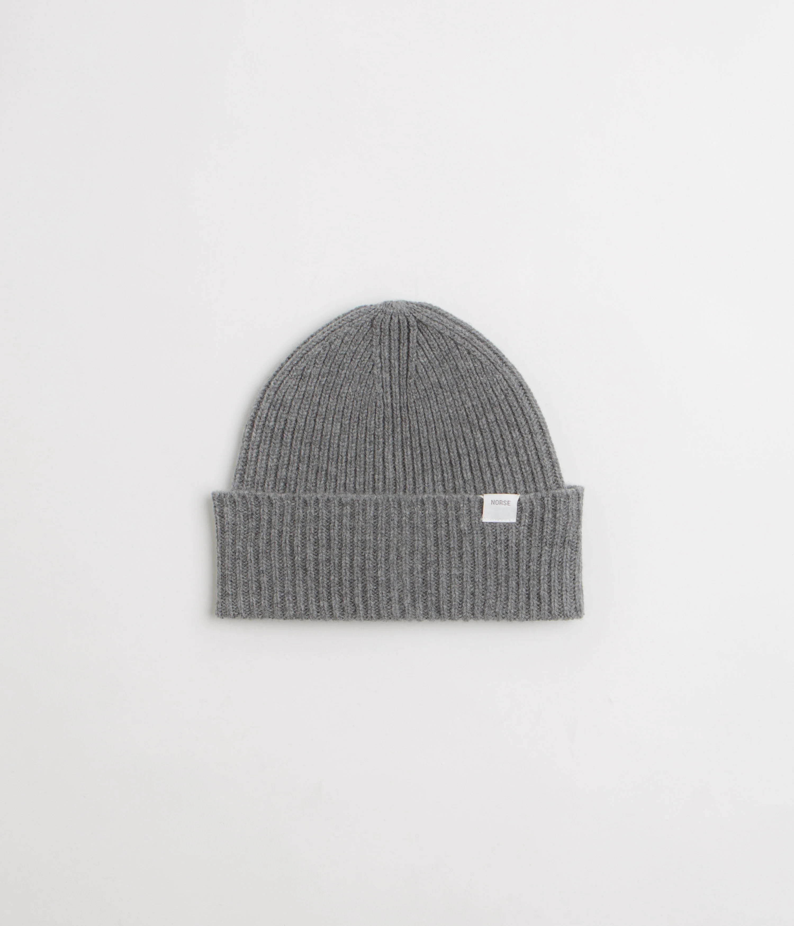 Norse Projects Merino Lambswool Beanie - Grey Melange