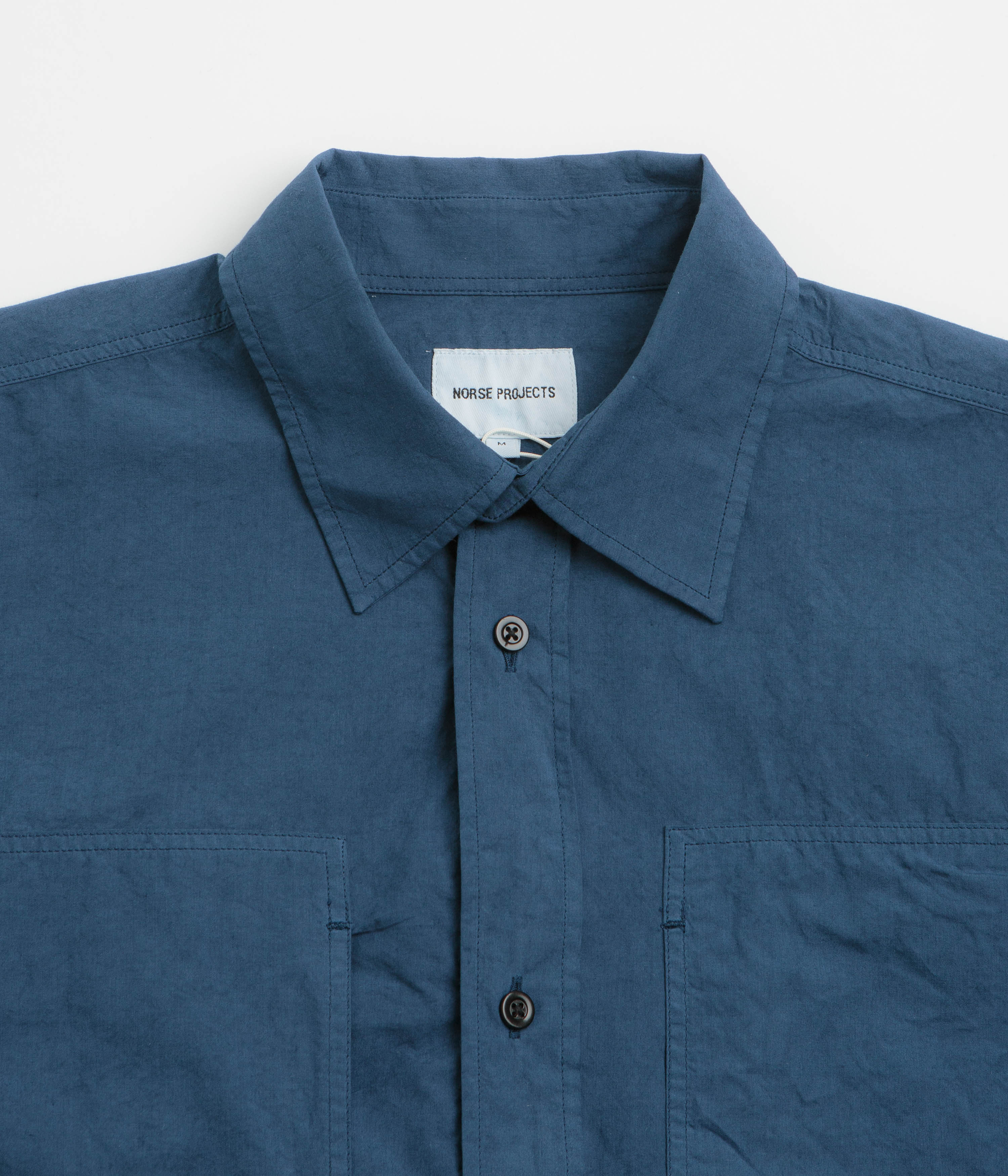 Norse Projects Ole Tencel Shirt - Estate Blue - Image 2