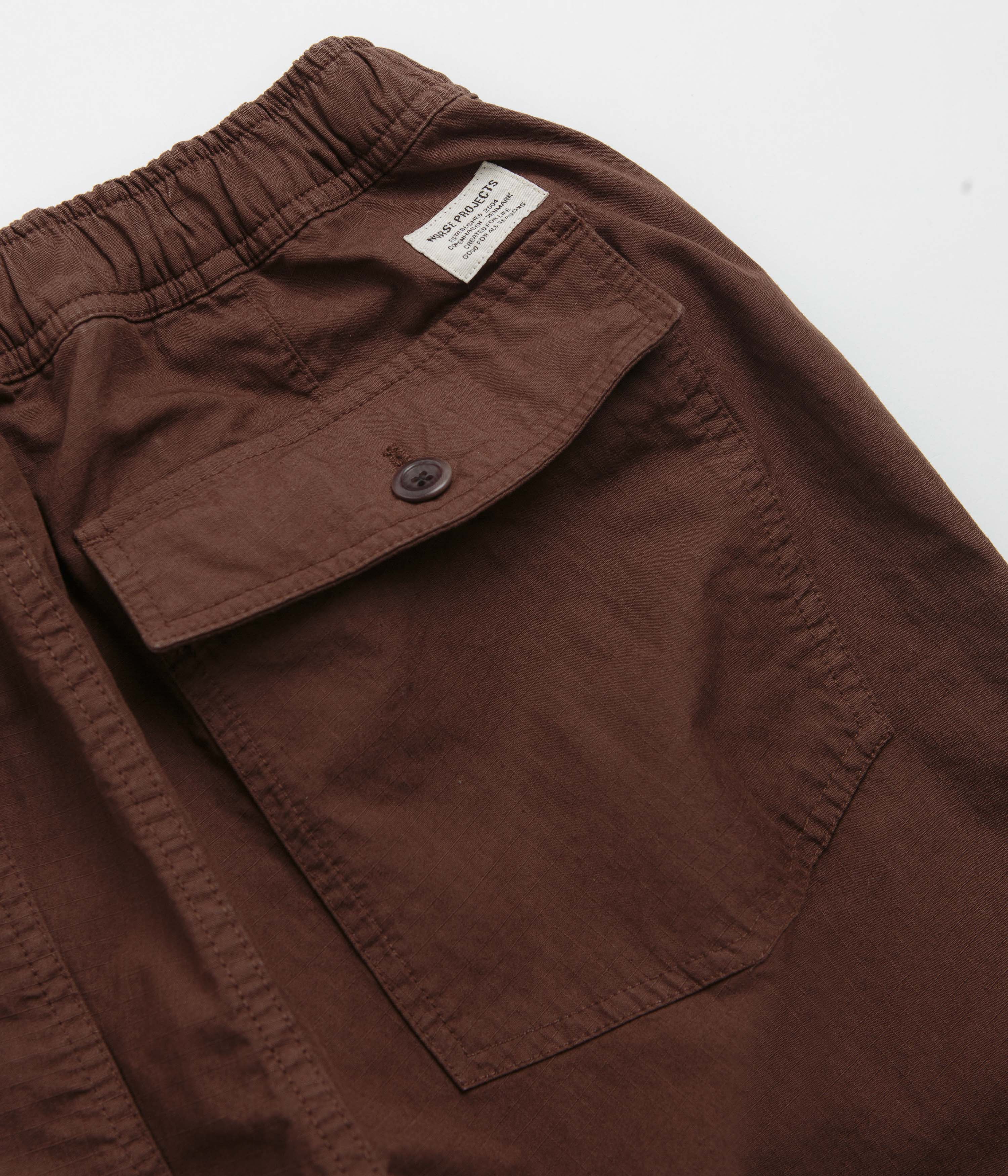 Norse Projects Ragnar Relaxed Pants - Mahogany - Image 8