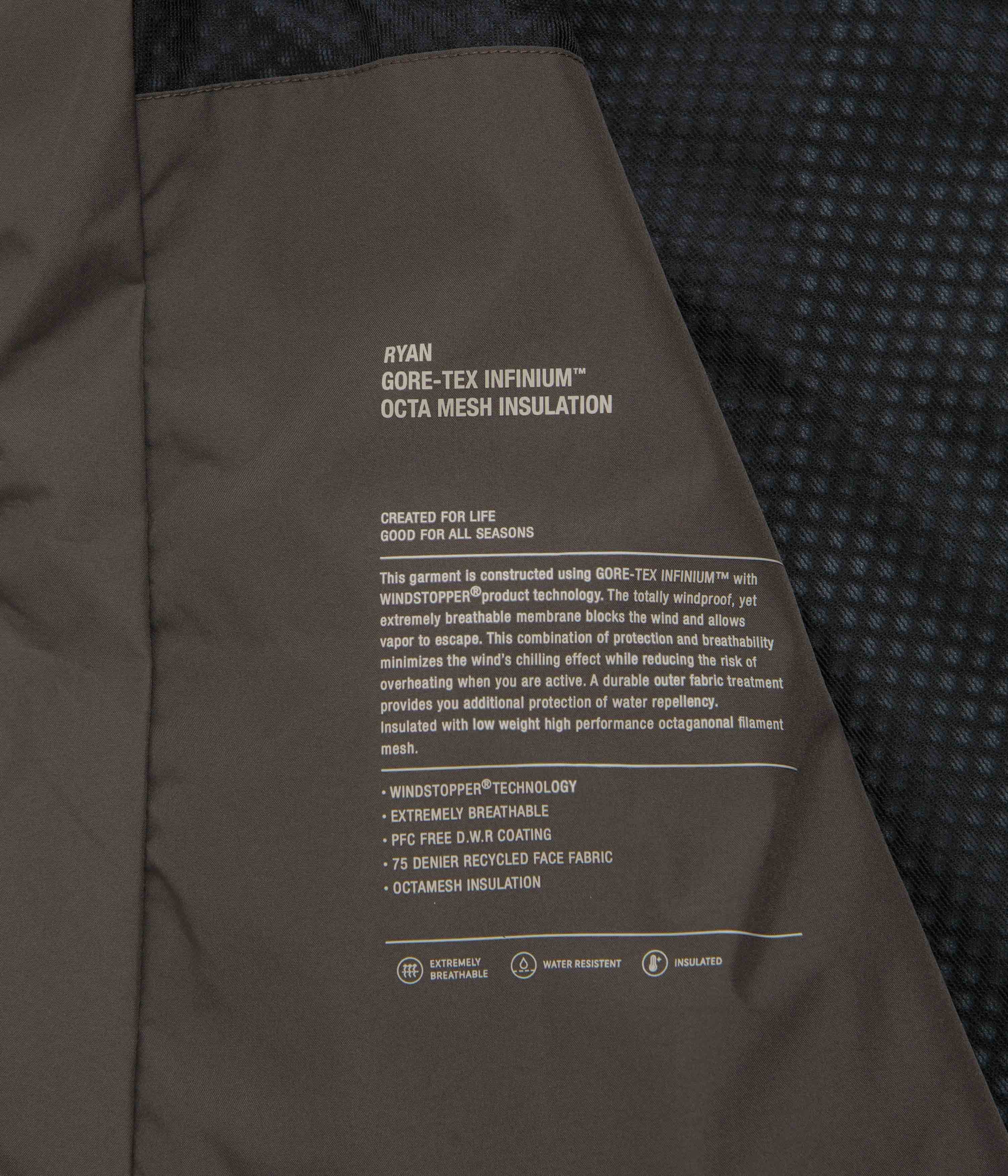 Norse Projects Ryan Gore-Tex Infinium Jacket - Heathland Brown - Image 8