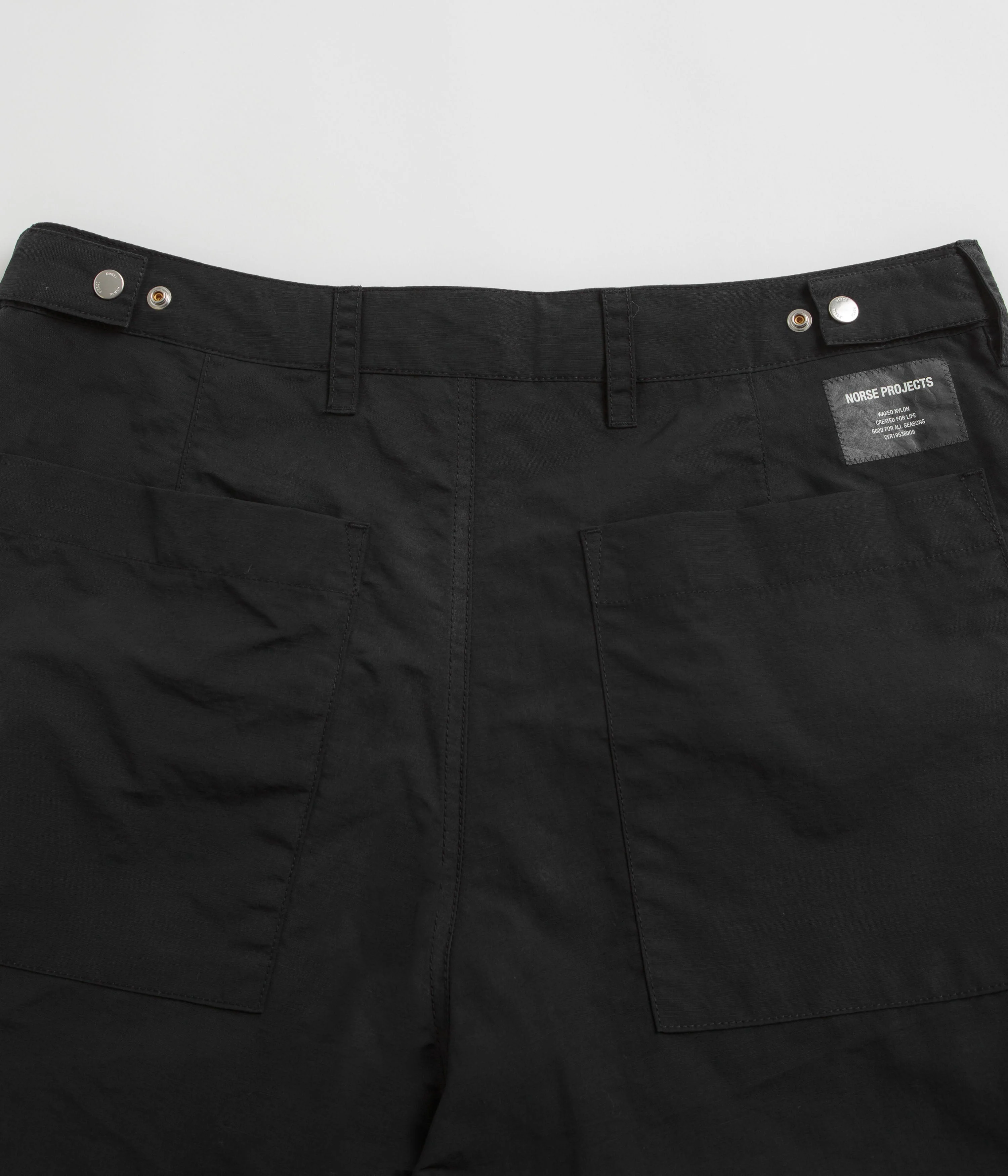 Norse Projects Sigur Waxed Nylon Fatigue Pants - Dark Navy - Image 6