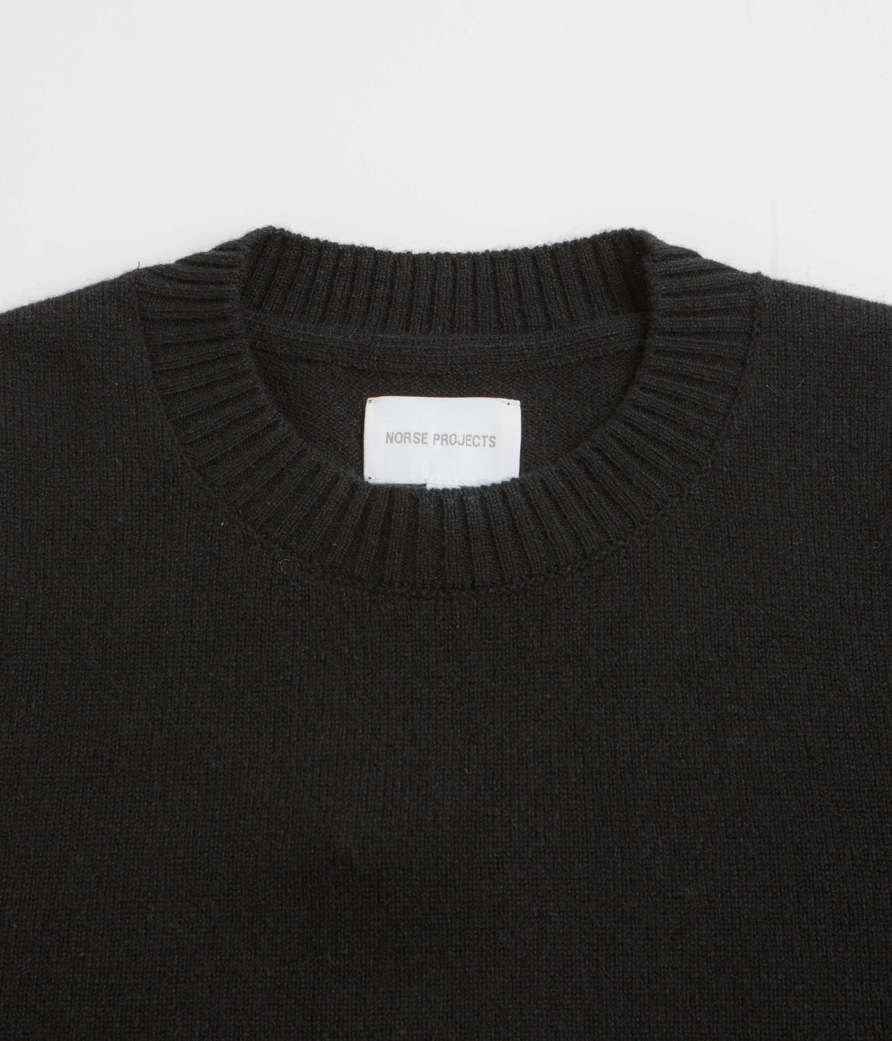 Norse Projects Standard Merino Crewneck Sweatshirt - Black - Image 2
