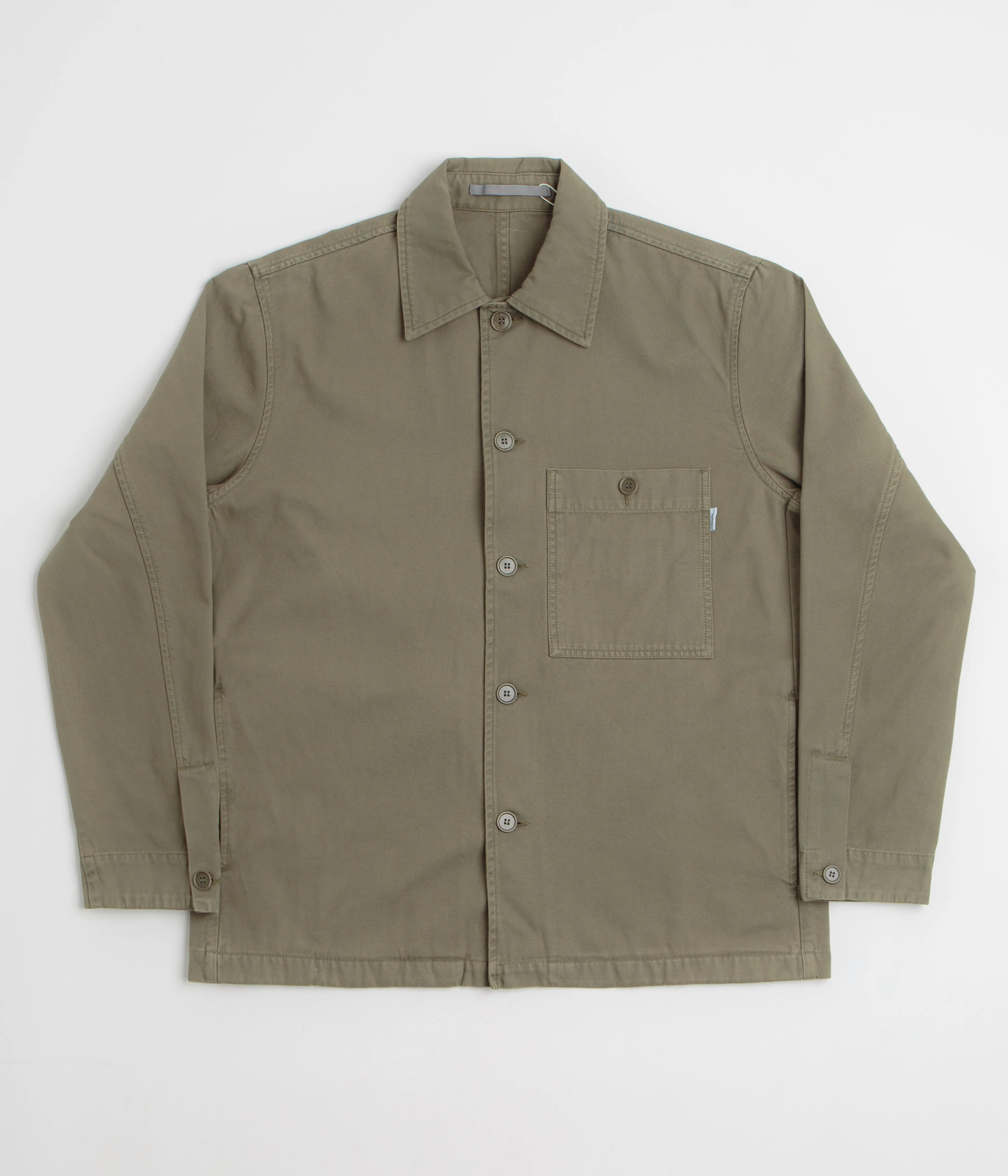 Norse Projects Standard Twill Overshirt - Sediment Green