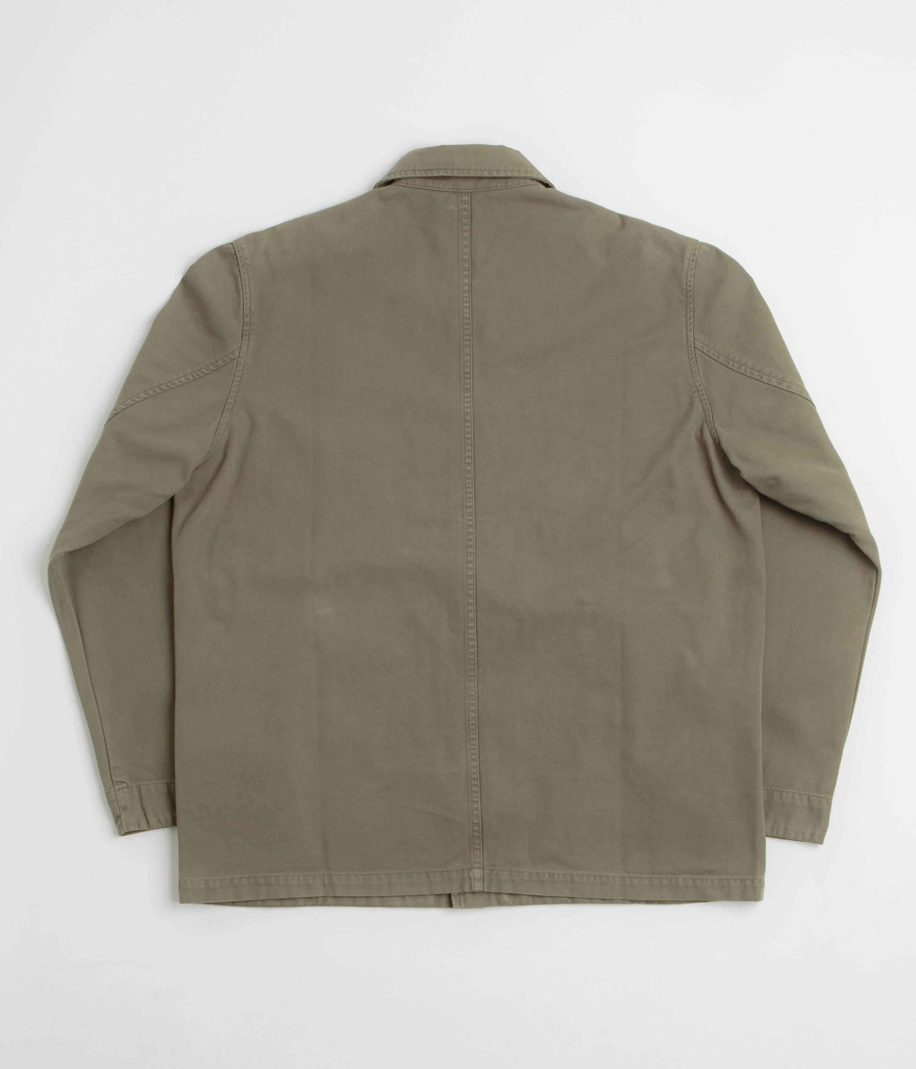Norse Projects Standard Twill Overshirt - Sediment Green - Image 3