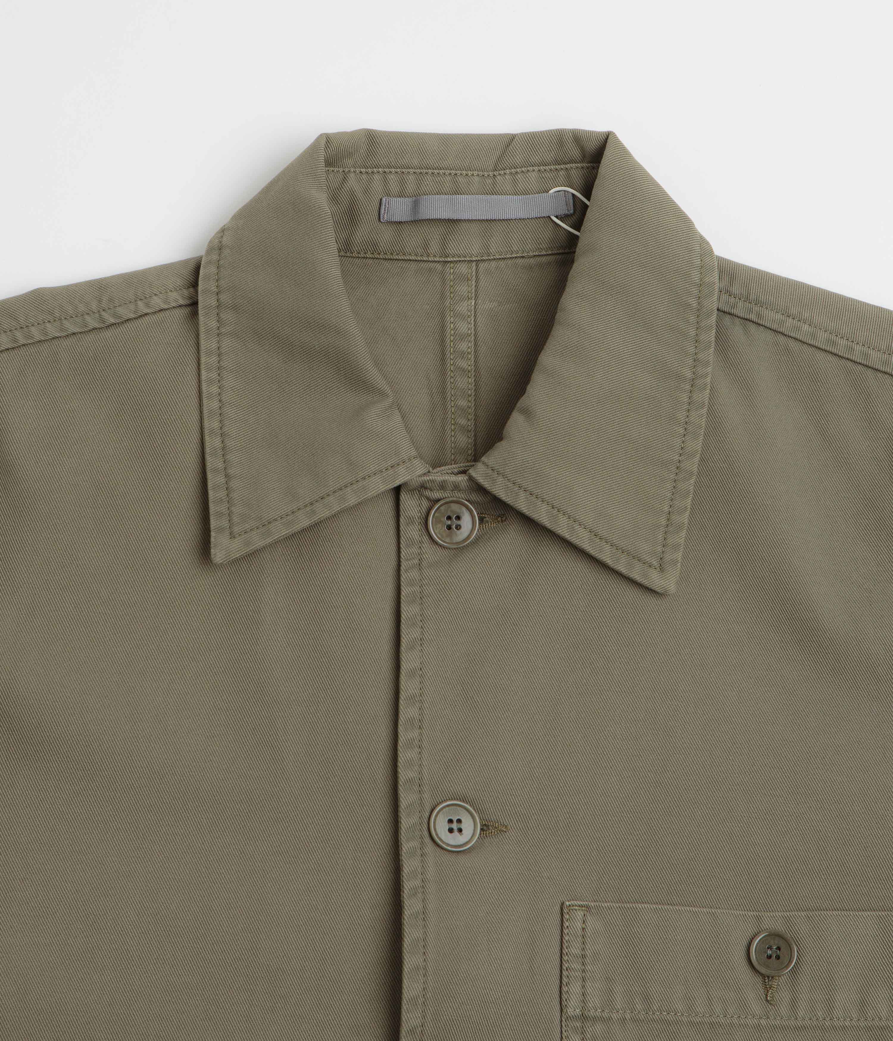 Norse Projects Standard Twill Overshirt - Sediment Green - Image 4
