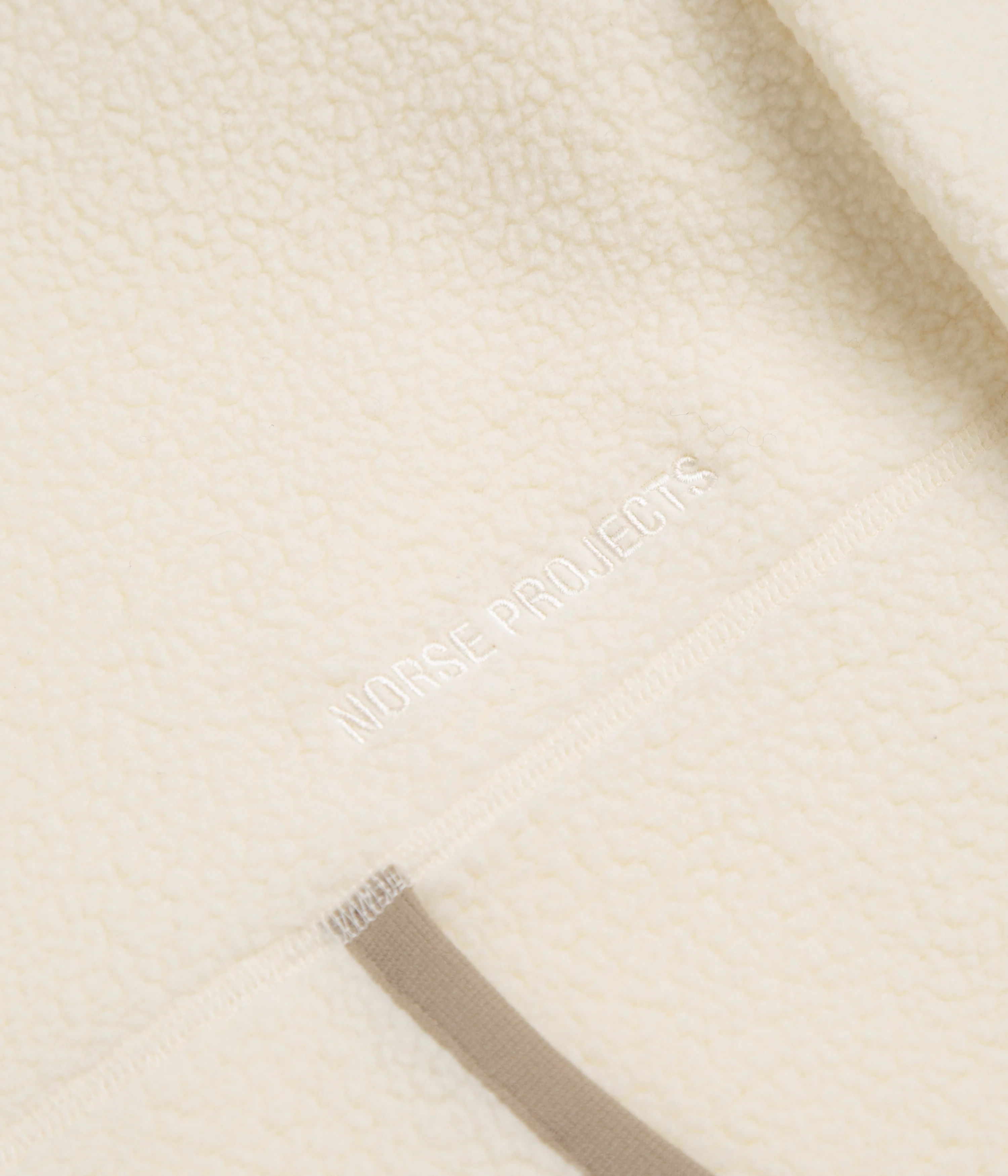Norse Projects Tycho Pile Fleece Full Zip Jacket - Ecru - Image 5