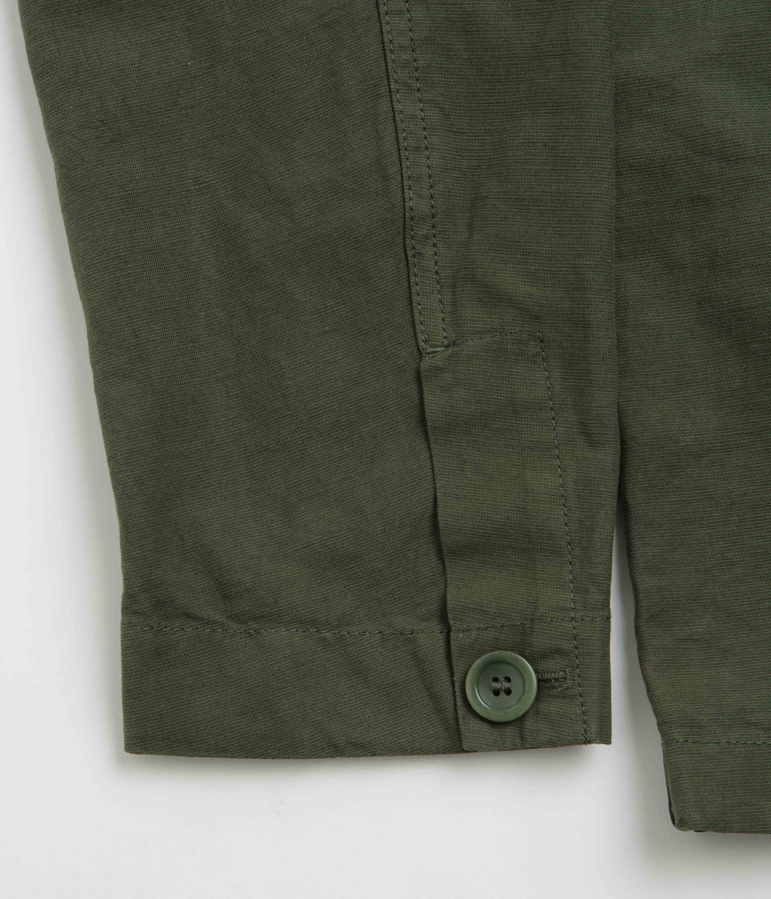 Norse Projects Tyge Cotton Linen Overshirt - Spruce Green - Image 6
