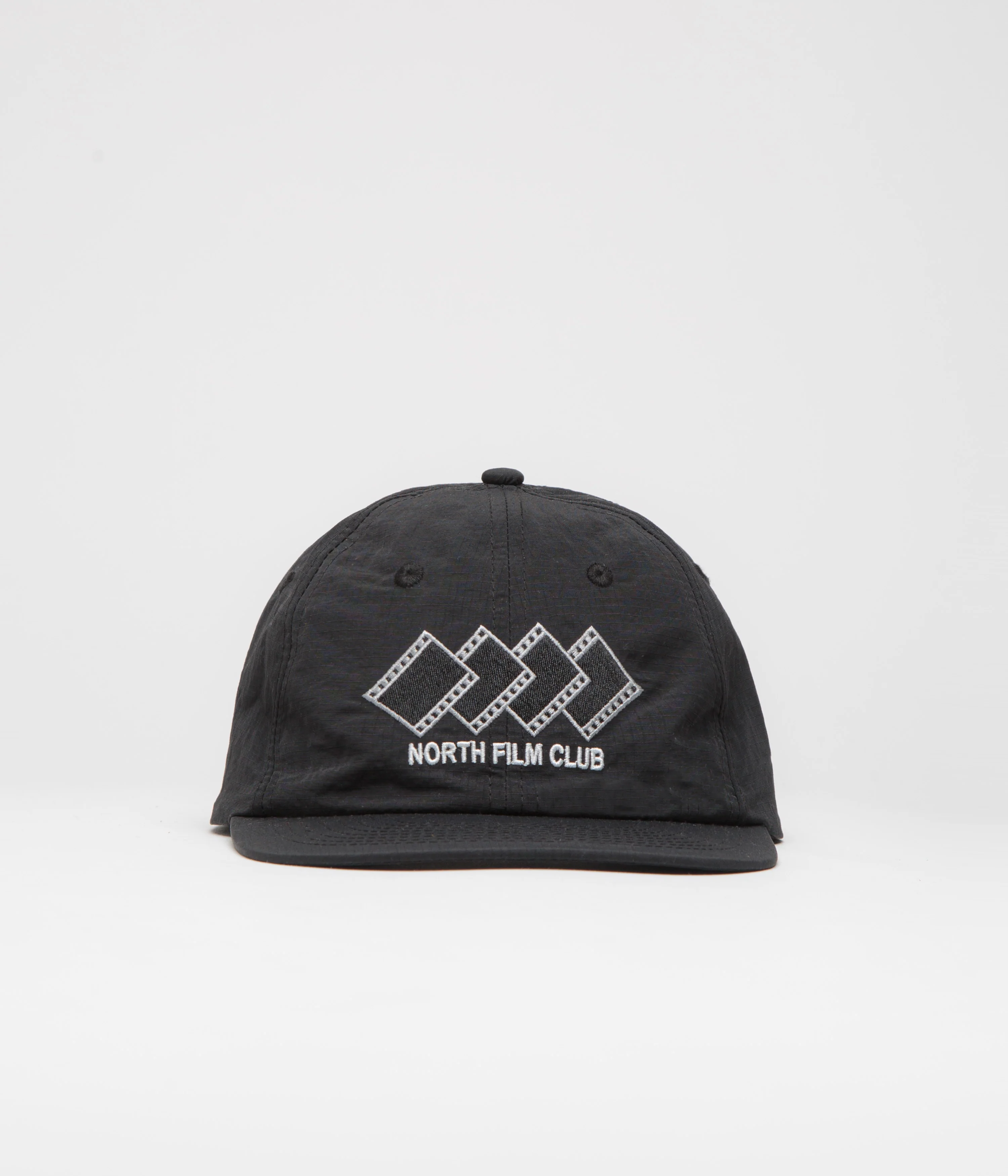 North Film Club Cap - Black Nylon Ripstop - Image 2