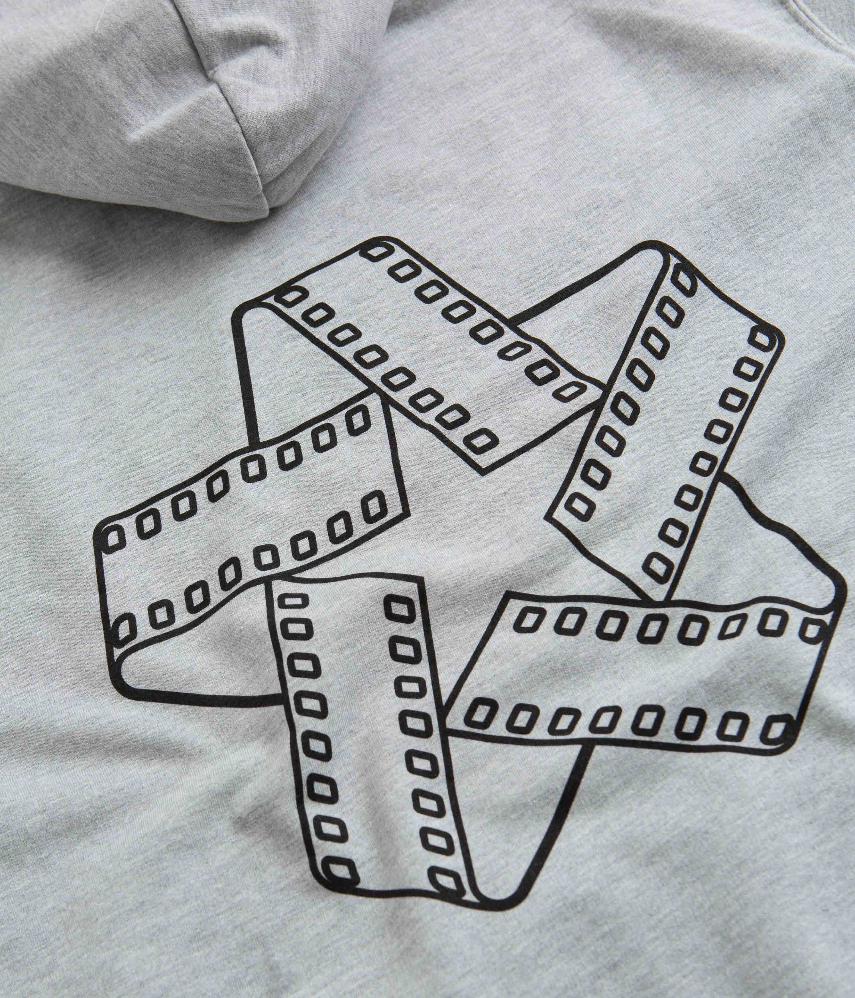 North Film Star Hoodie - Grey / Black - Image 5