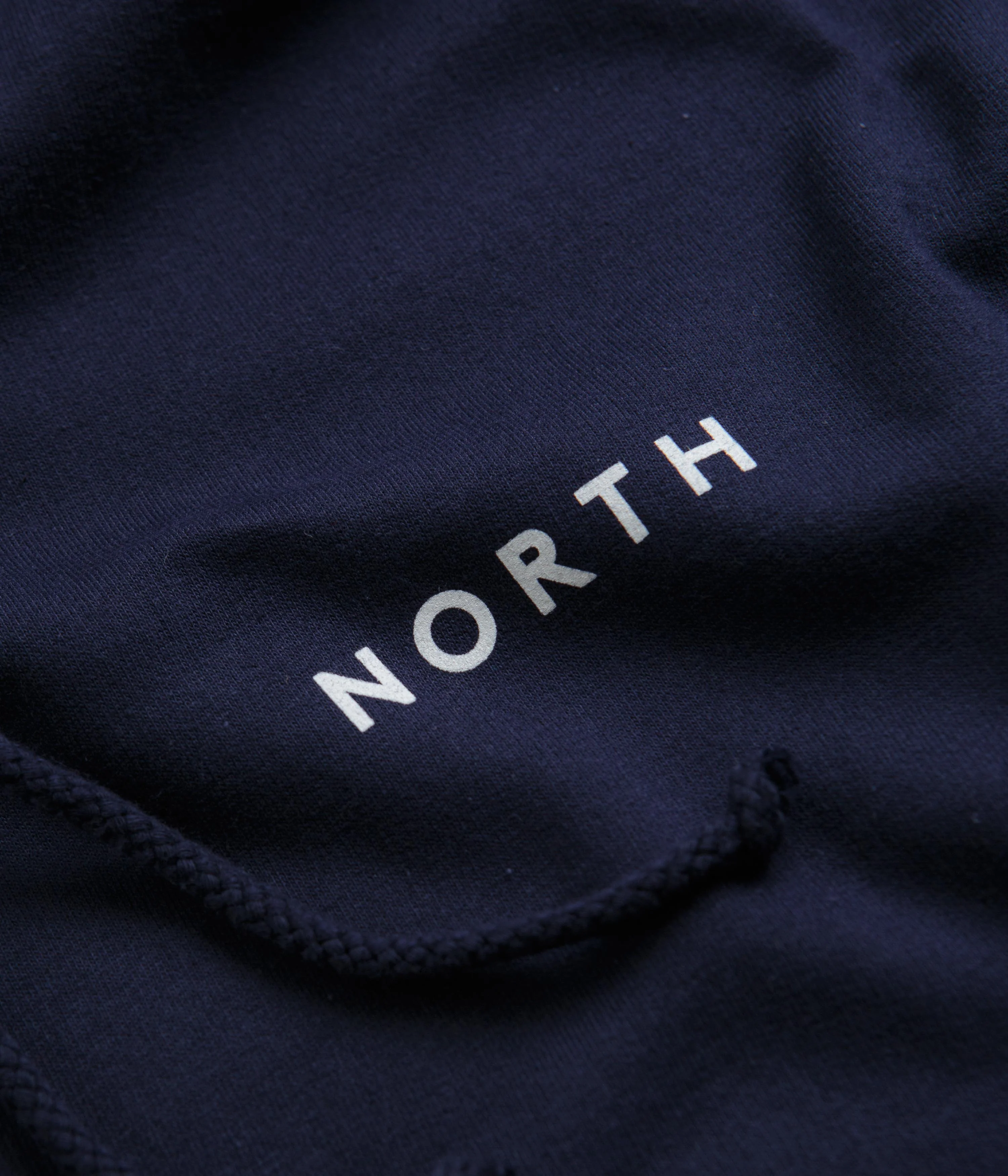 North Film Star Hoodie - Navy / White - Image 4