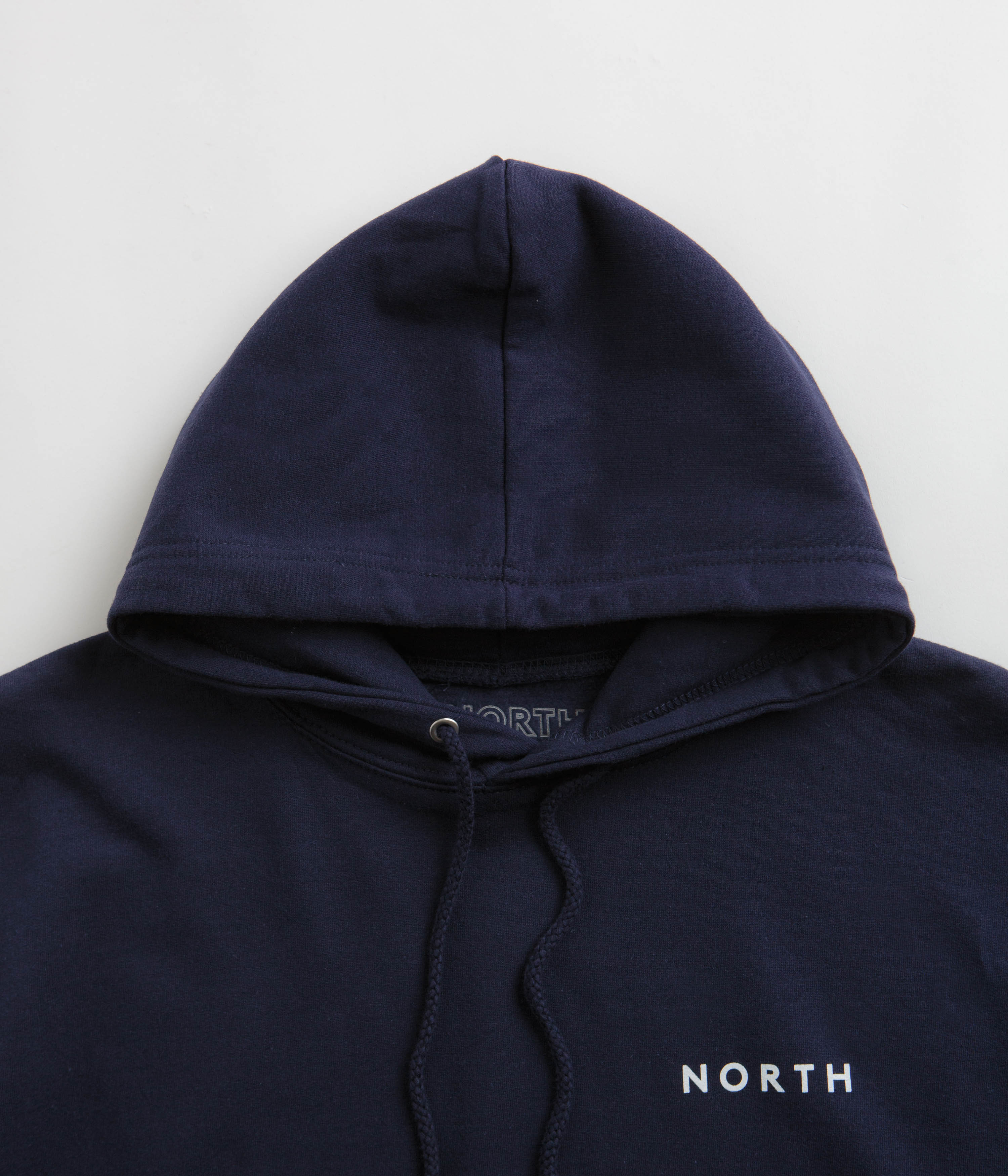 North Film Star Hoodie - Navy / White - Image 5