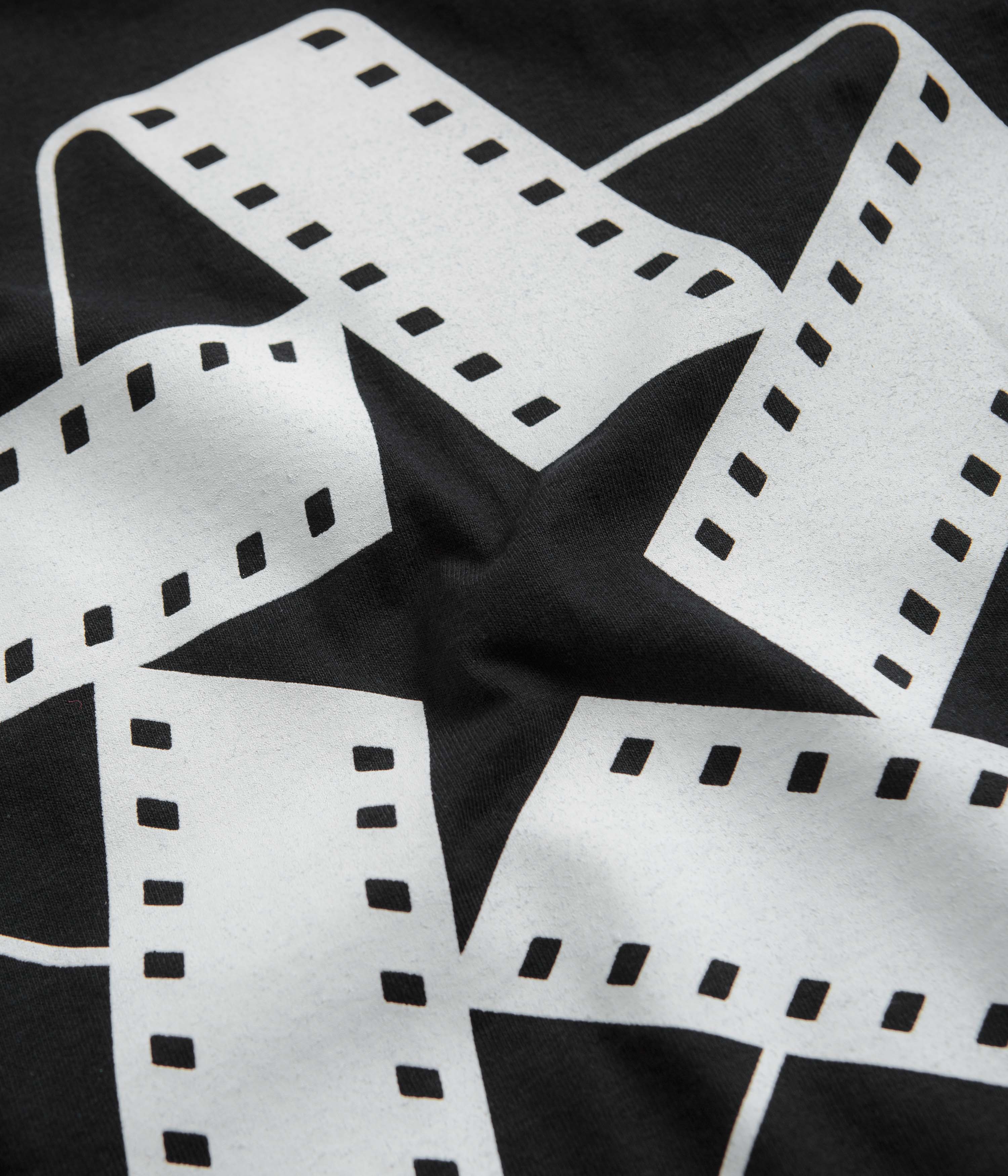 North Film Star Logo T-Shirt - Black / White - Image 5