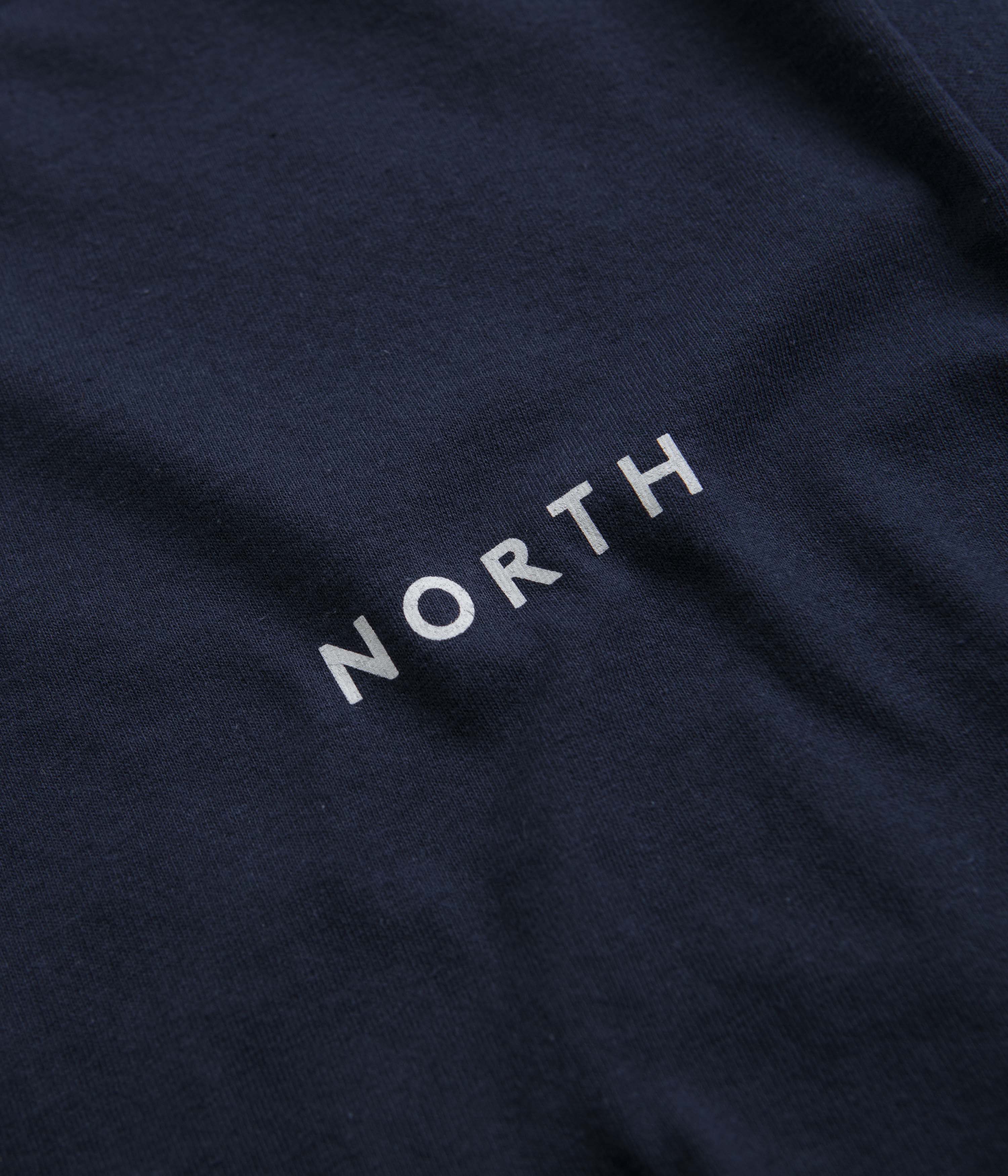 North Film Star Logo T-Shirt - Navy / White - Image 3