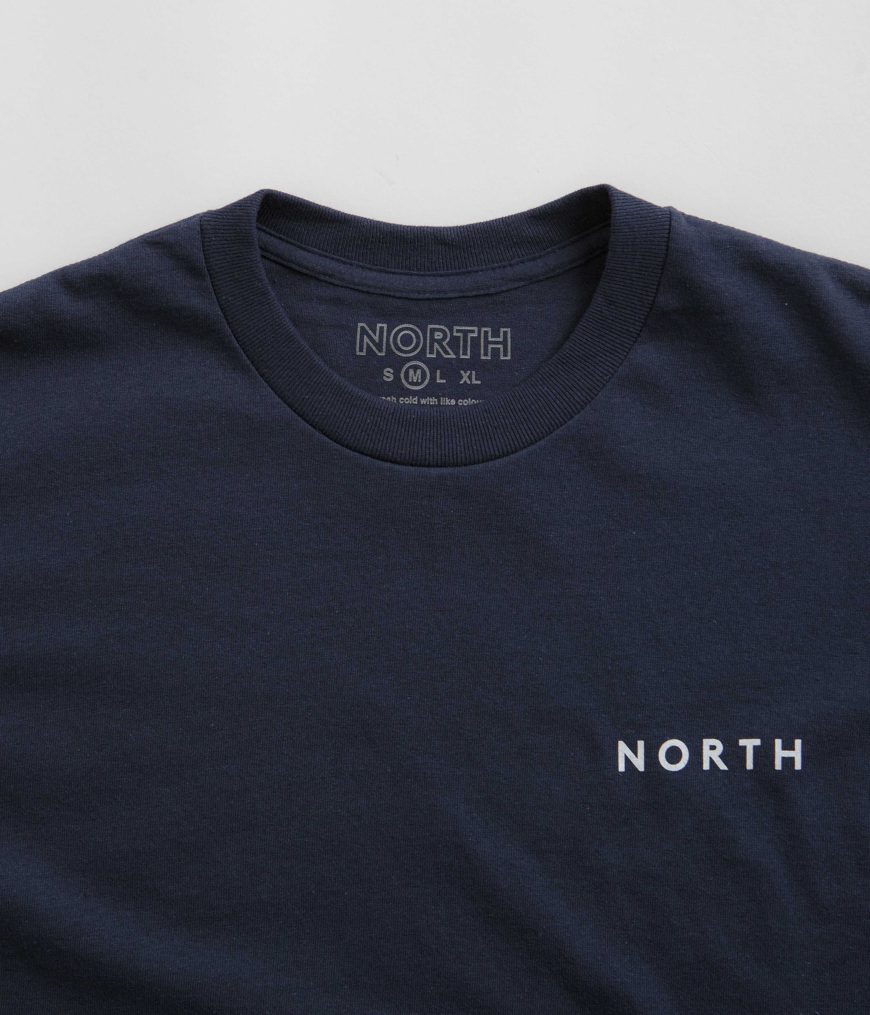 North Film Star Logo T-Shirt - Navy / White - Image 4