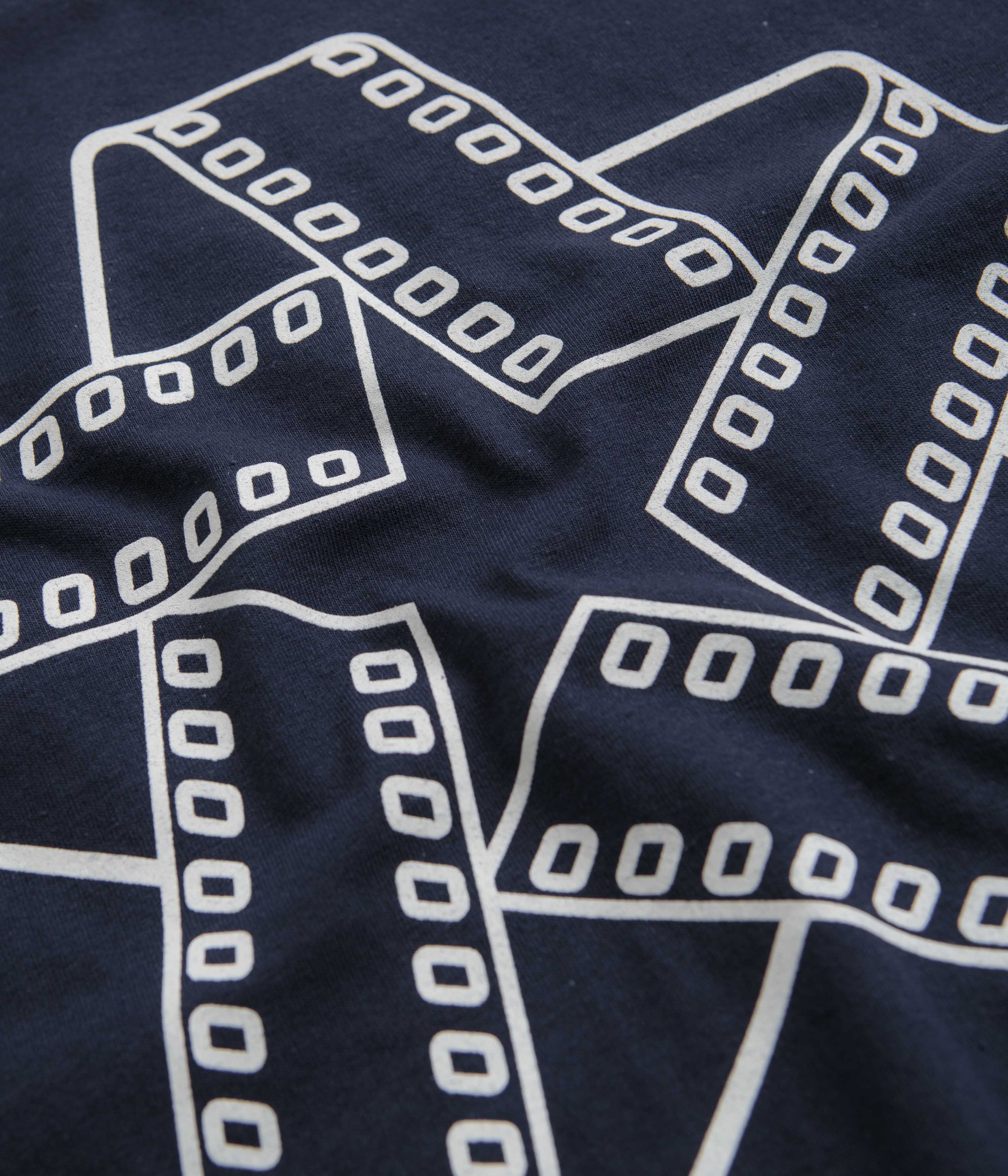 North Film Star Logo T-Shirt - Navy / White - Image 5