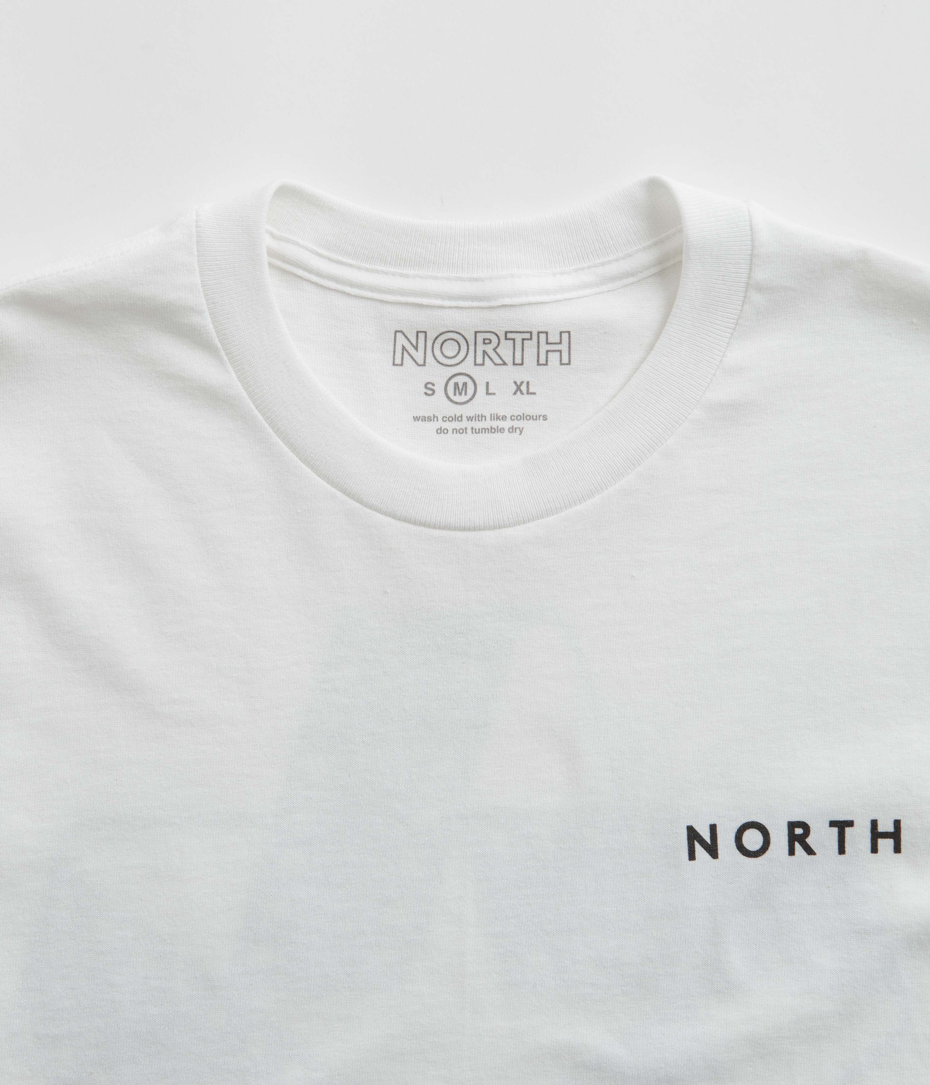 North Film Star Logo T-Shirt - White / Black - Image 4