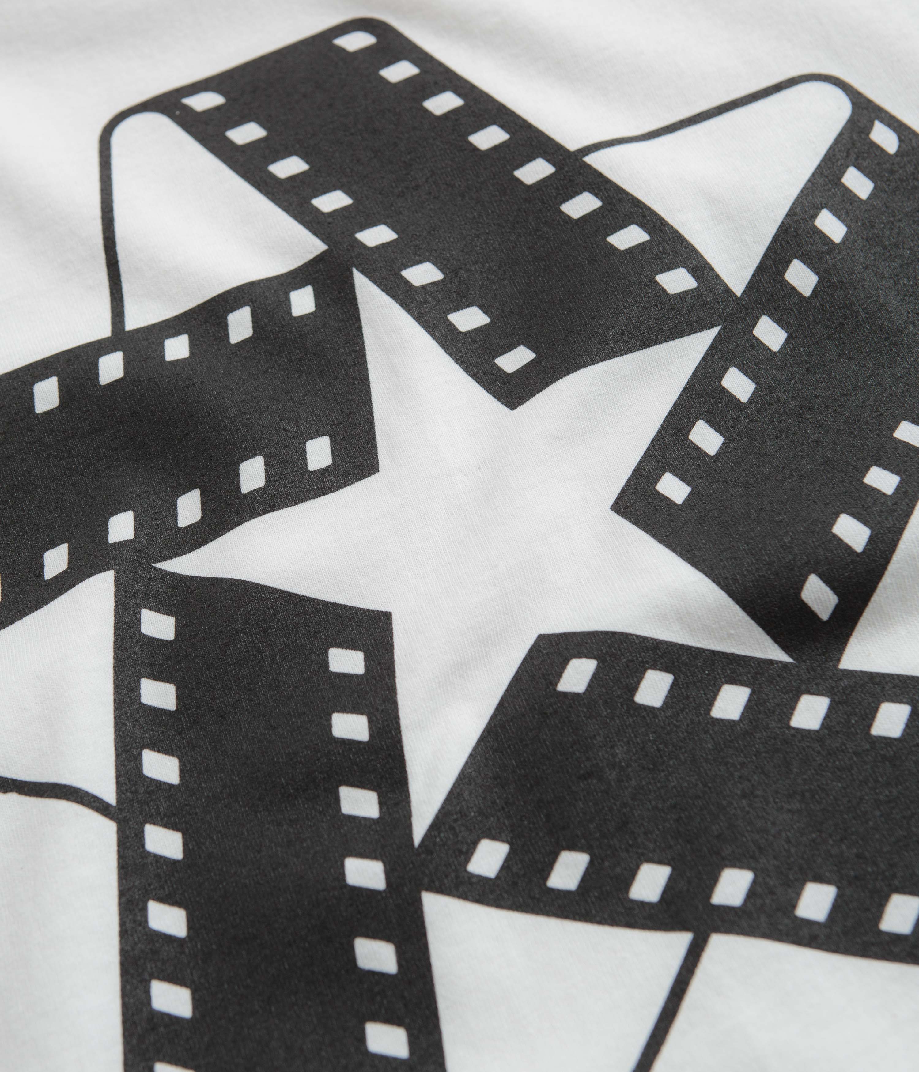 North Film Star Logo T-Shirt - White / Black - Image 5