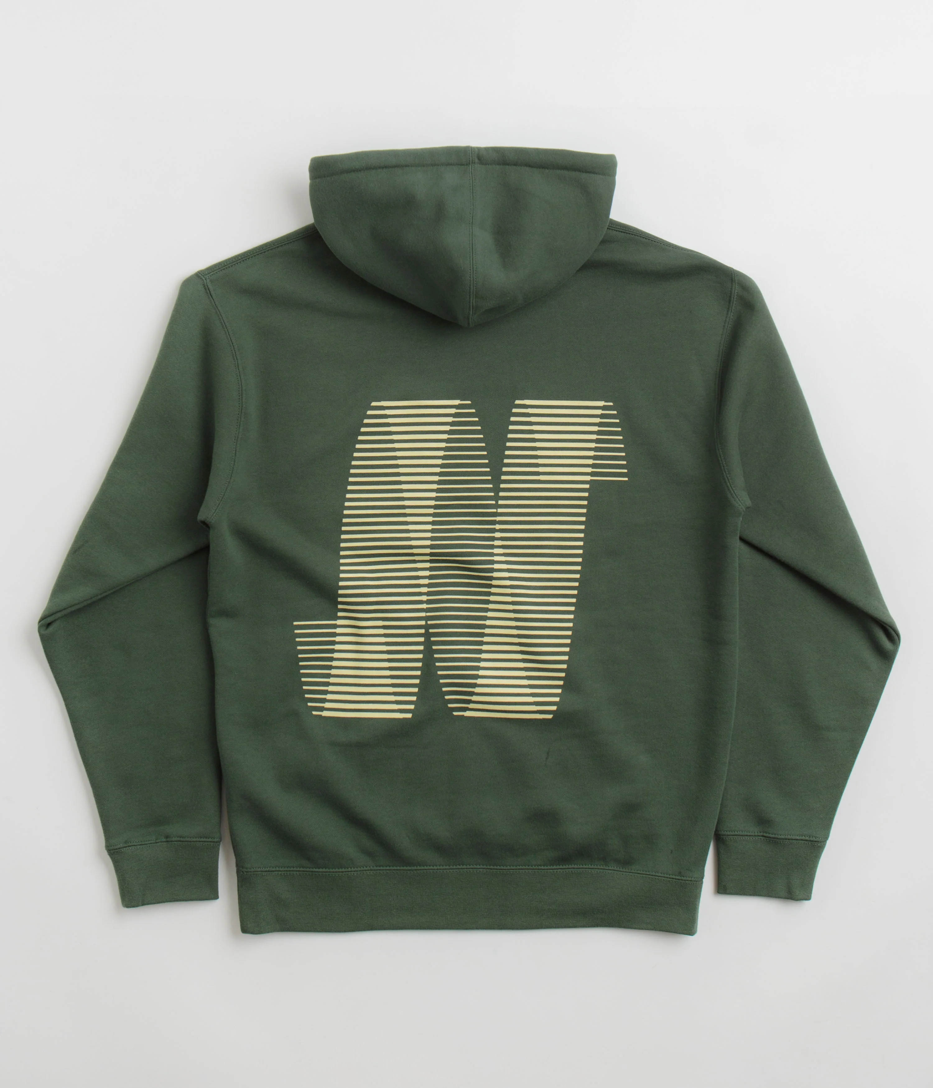 North N Logo Hoodie - Pine Green / Amber - Image 2