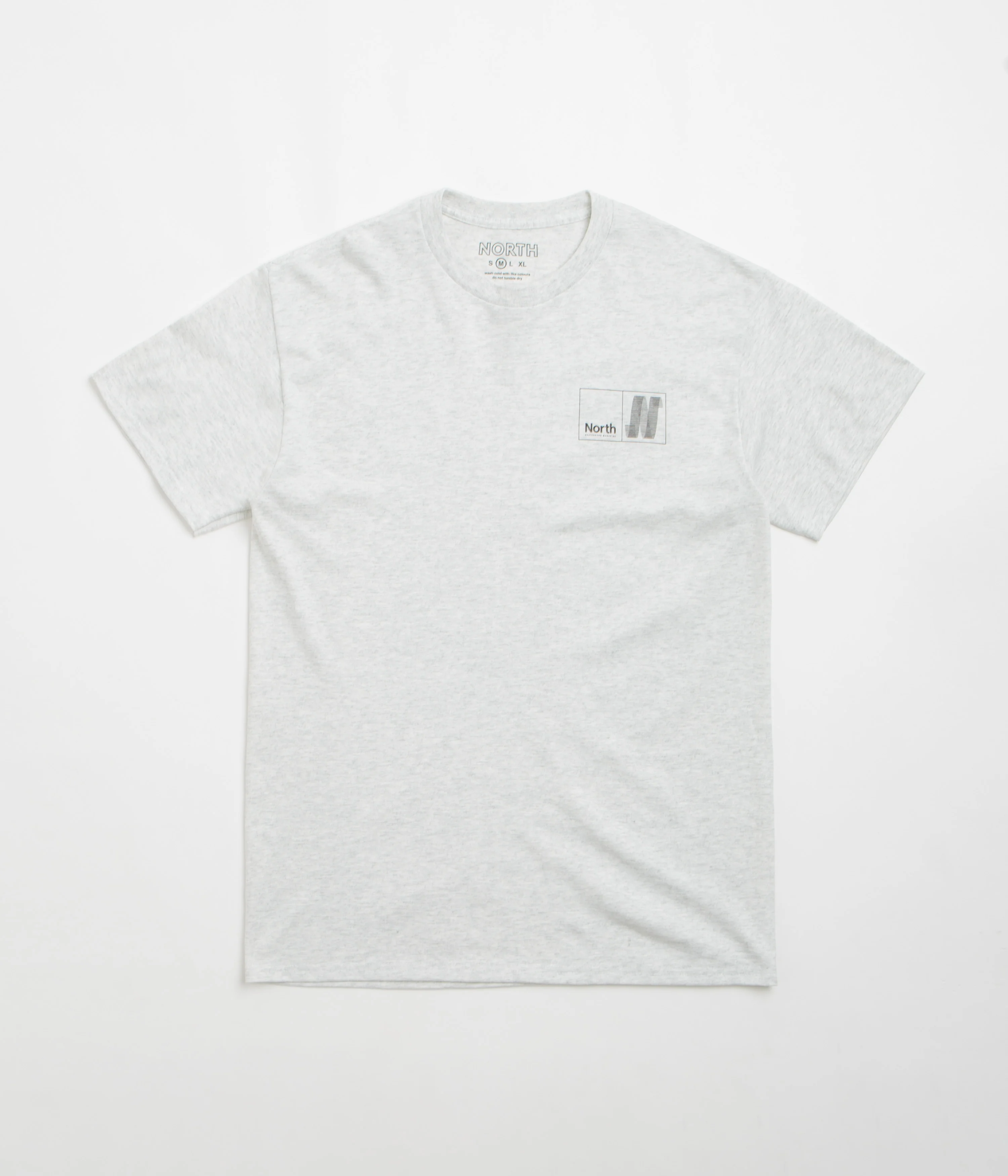 North N Logo T-Shirt - Ash / Black - Image 2