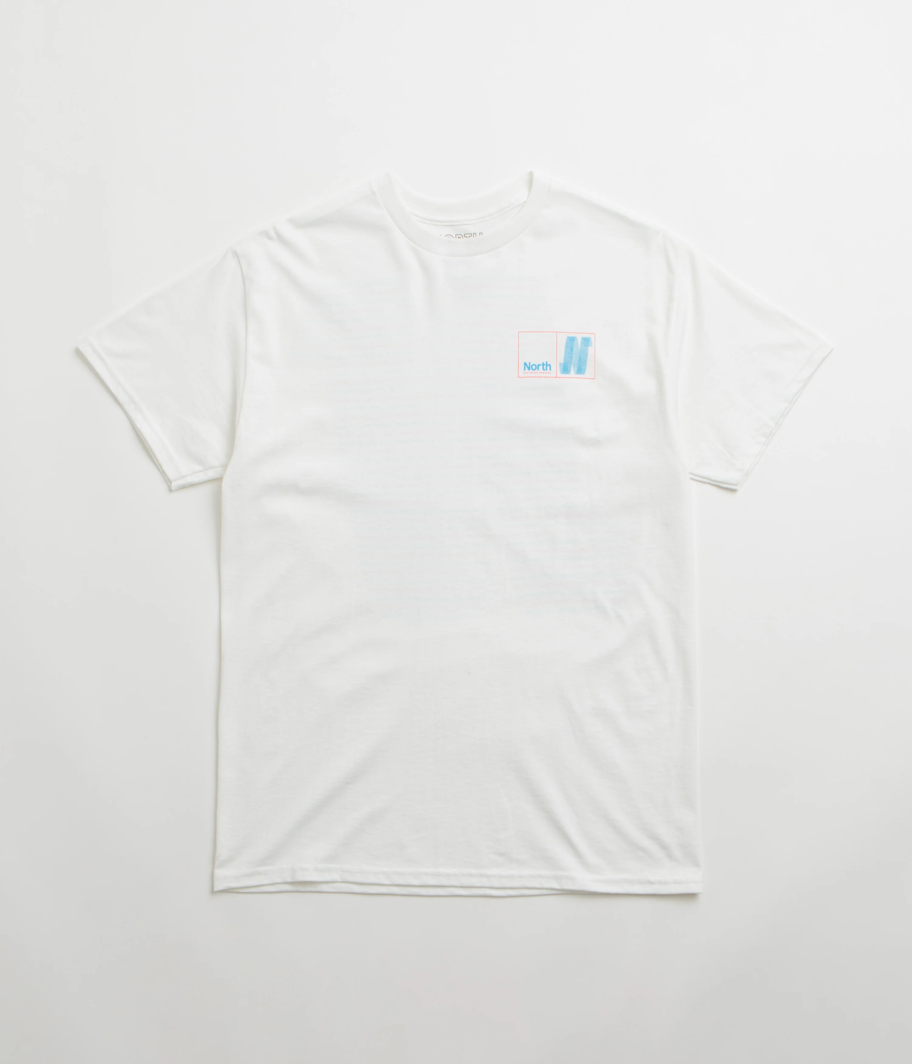 North N Logo T-Shirt - White / Blue / Red - Image 2
