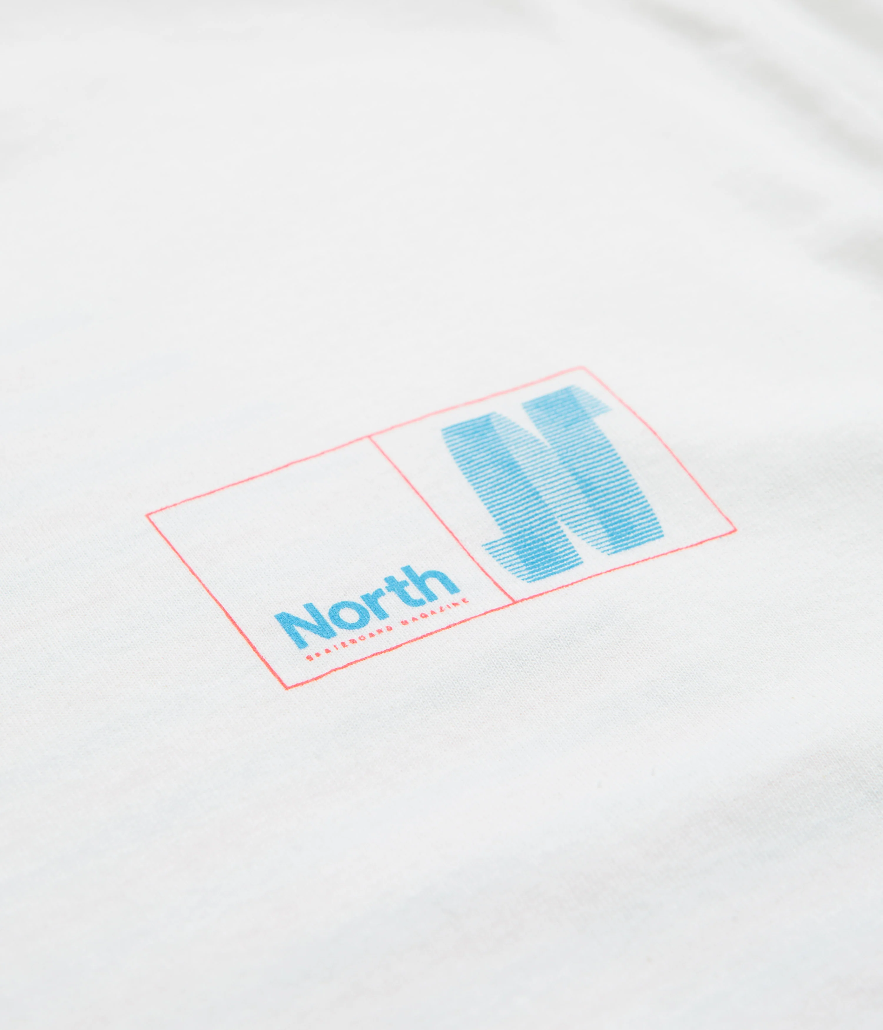 North N Logo T-Shirt - White / Blue / Red - Image 4