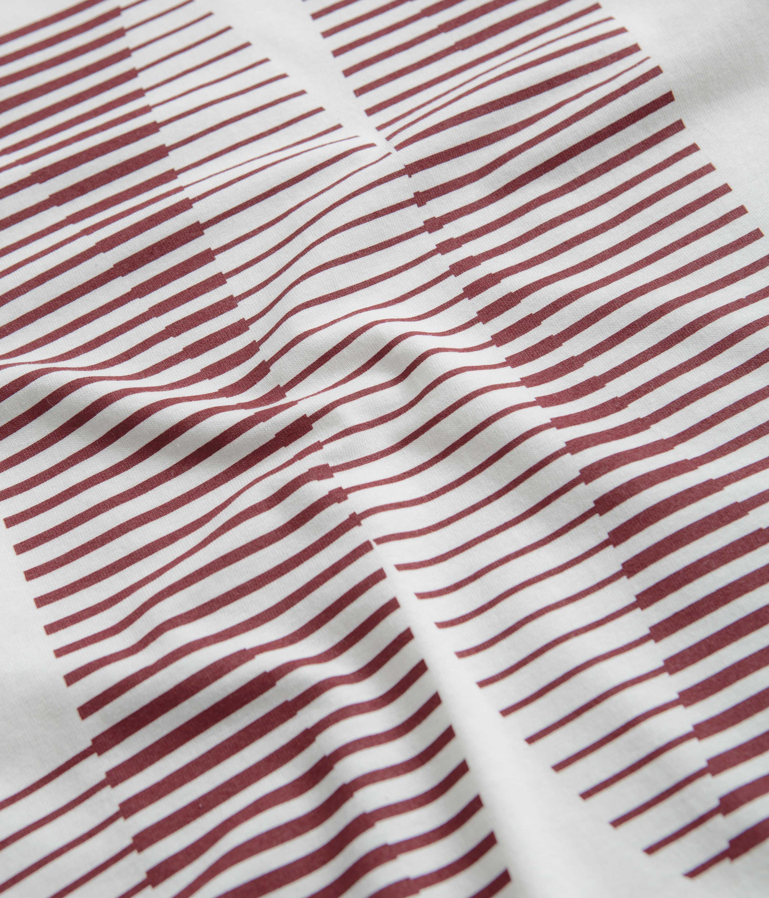 North N Logo T-Shirt - White / Crimson - Image 5