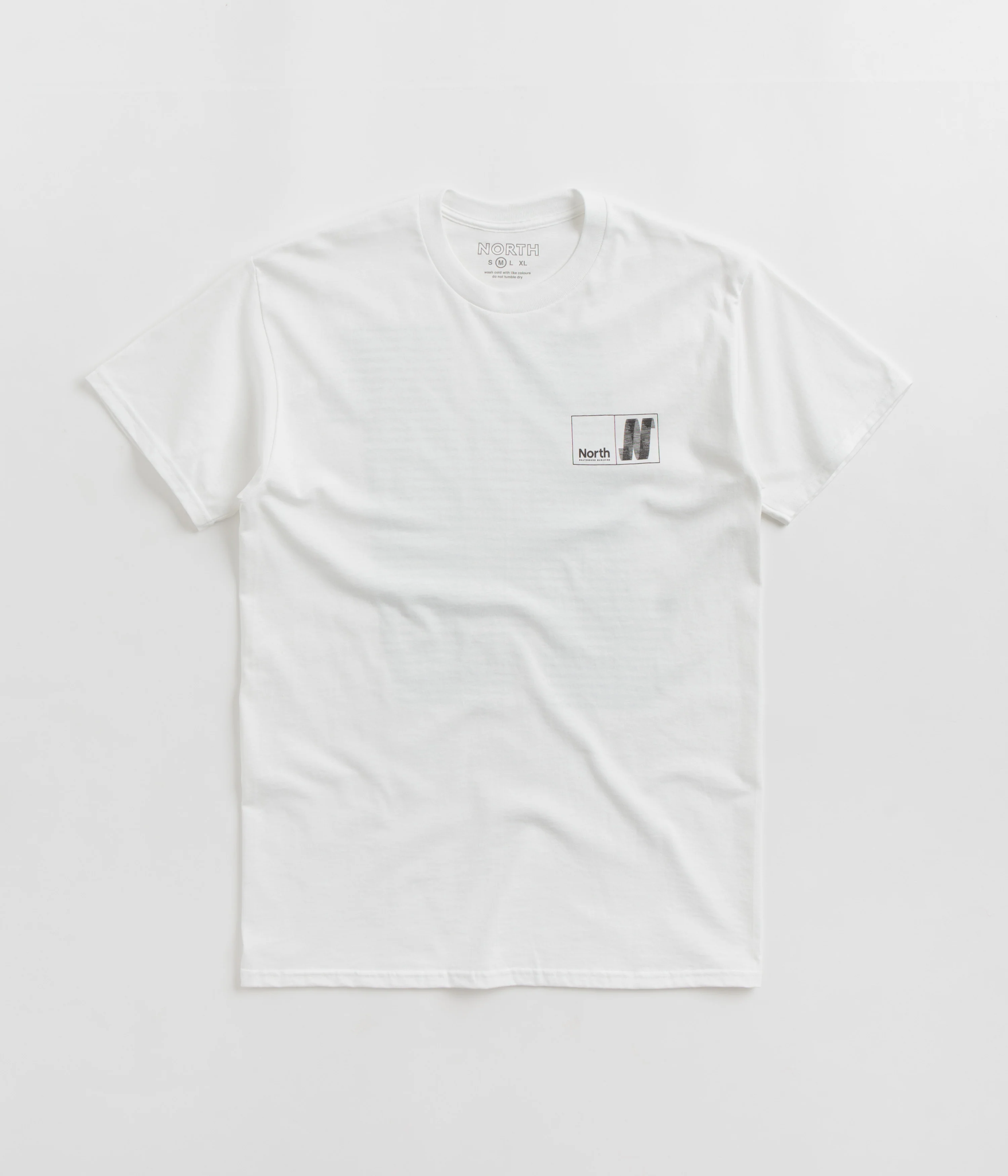 North N Logo T-Shirt - White / Black - Image 2