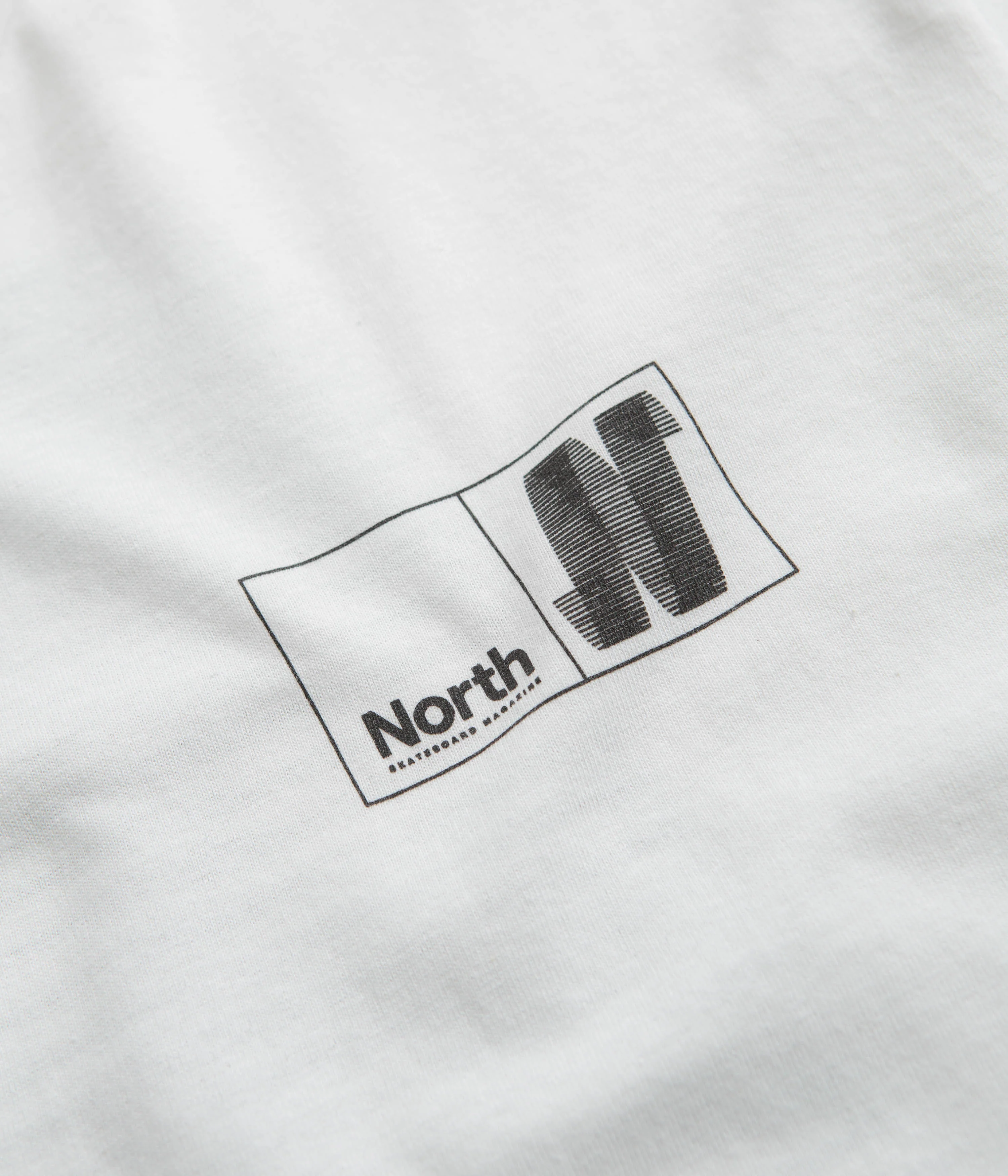 North N Logo T-Shirt - White / Black - Image 3