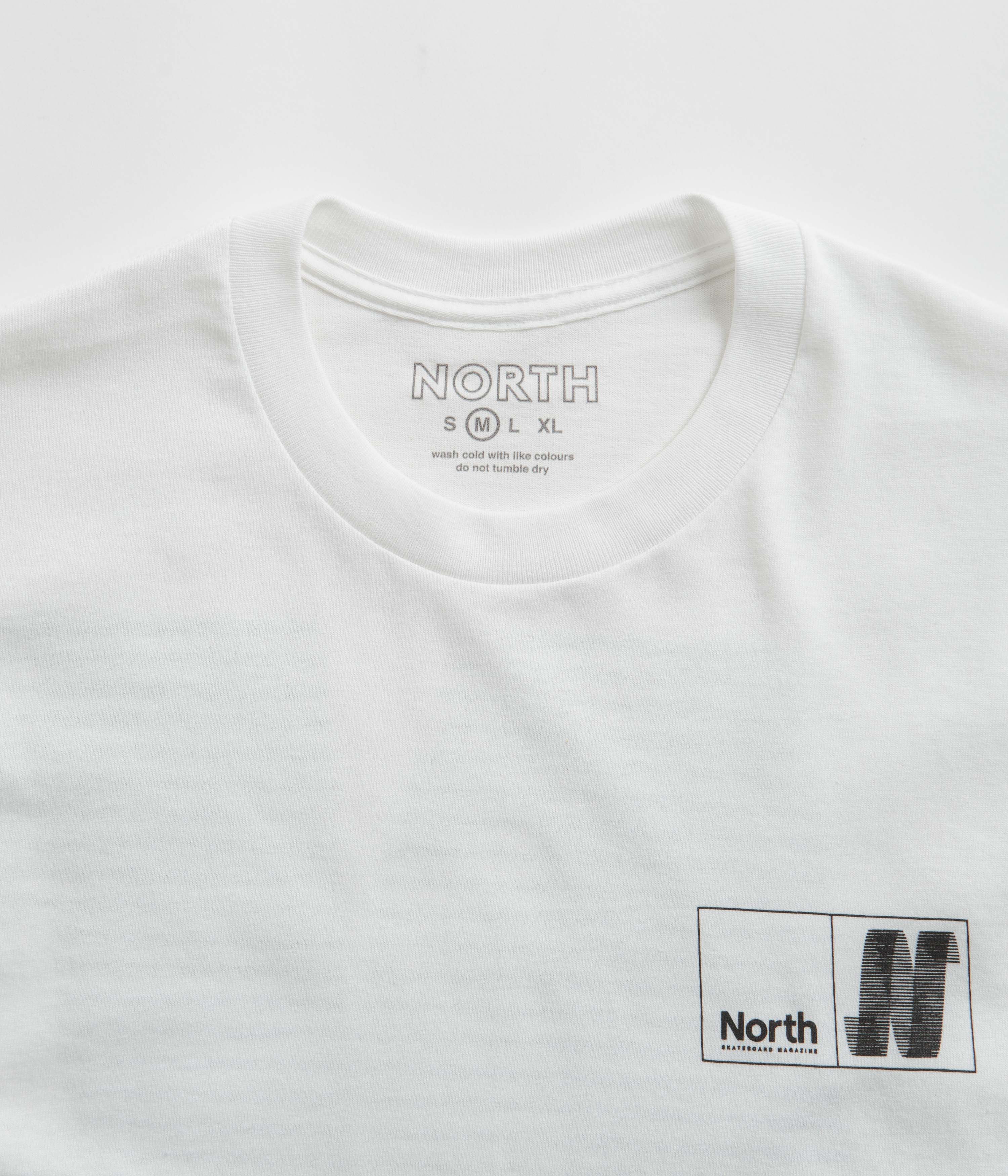 North N Logo T-Shirt - White / Black - Image 4