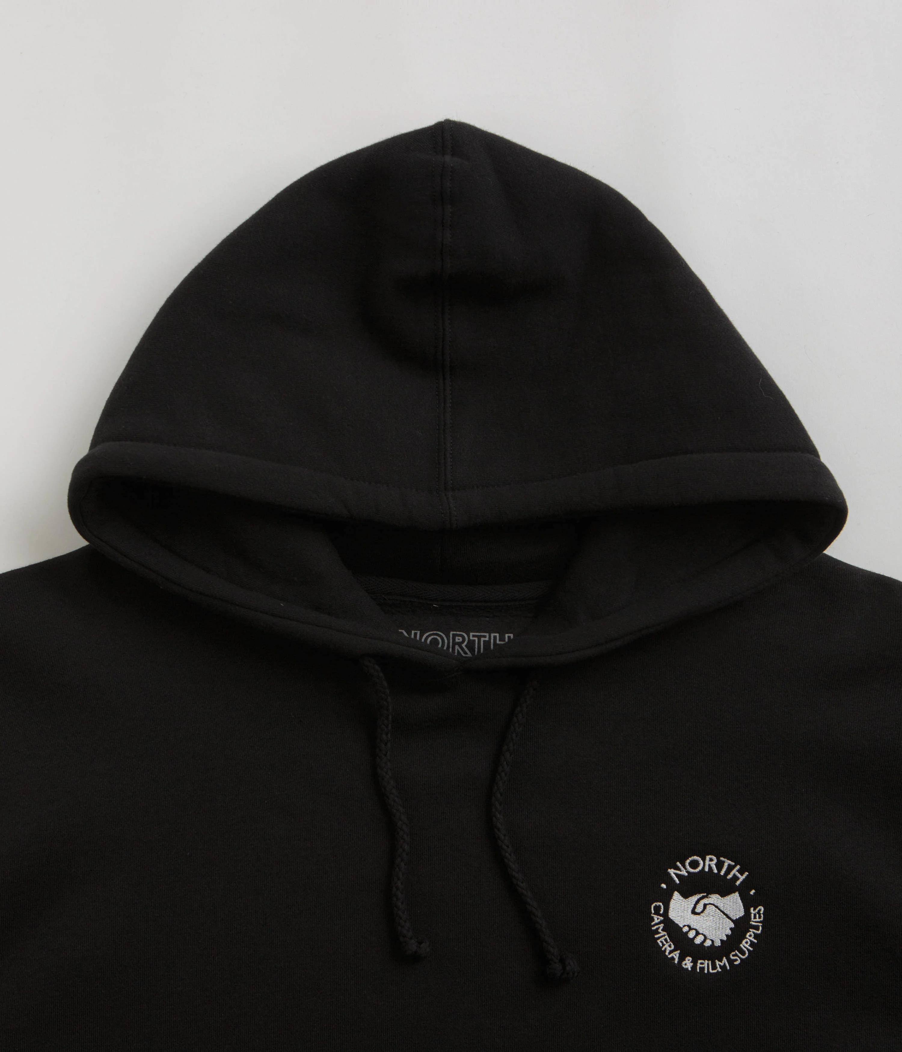 North Supplies Logo Hoodie - Black / White - Image 4
