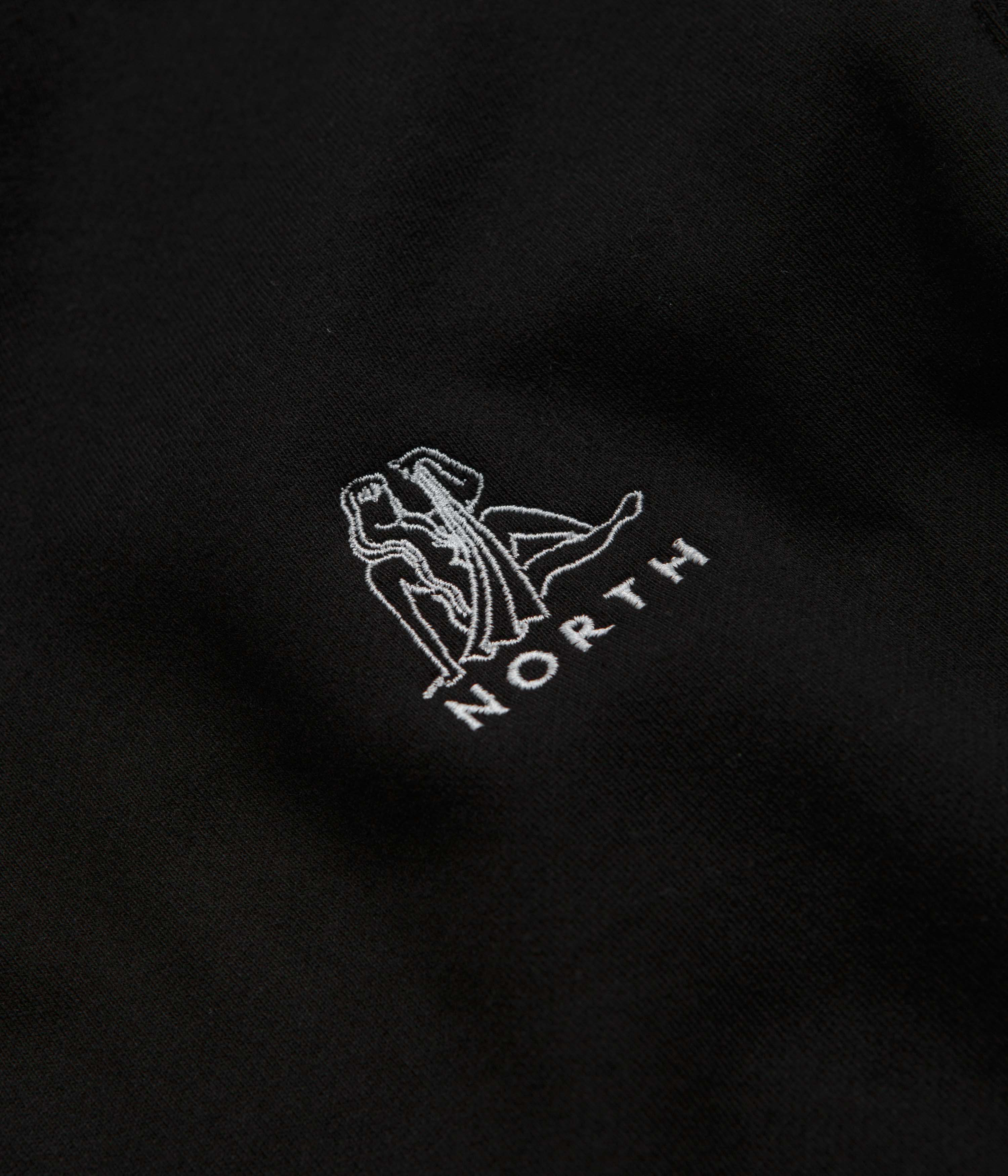 North Zodiac Logo Hoodie - Black / White - Image 3