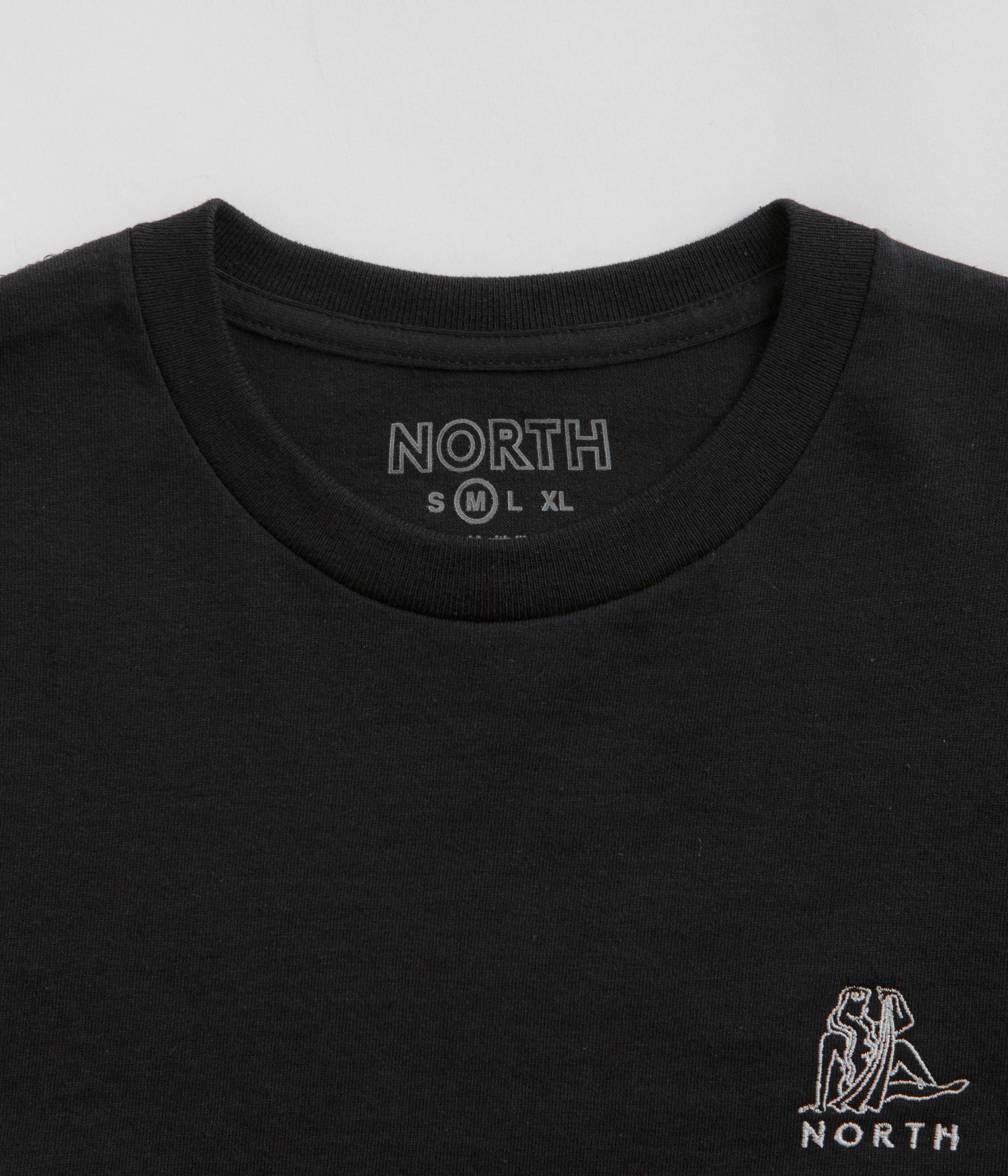 North Zodiac Logo T-Shirt - Black / White - Image 3