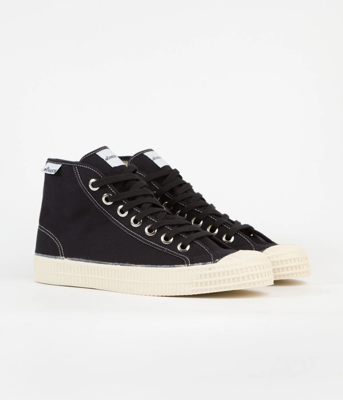 Novesta Star Dribble Contrast Stitching Shoes - 60 Black / 99 Beige / 106 Ecru - Image 2