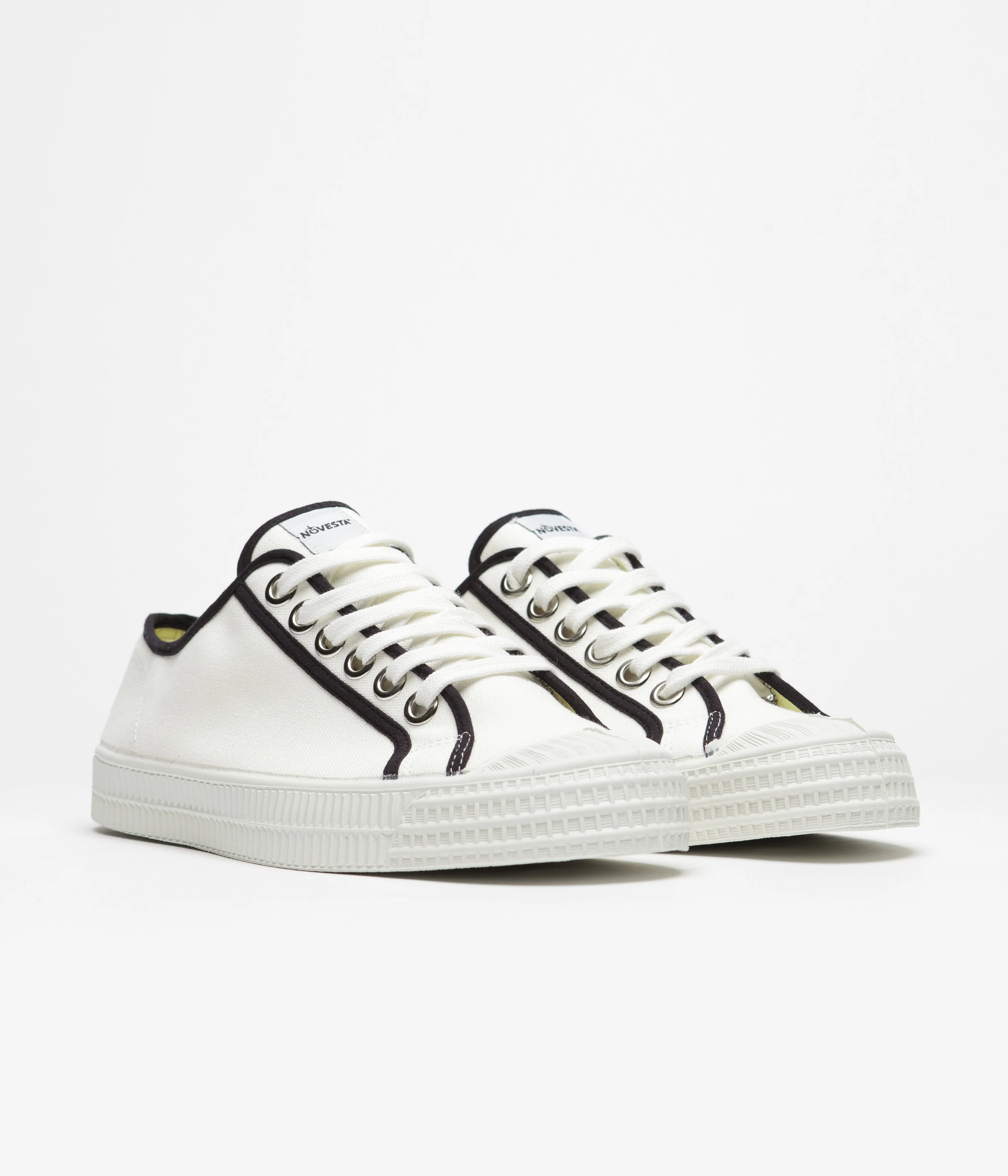 Novesta Star Master Contrast Piping Shoes - 10 White / 60 Black / 110 White - Image 2