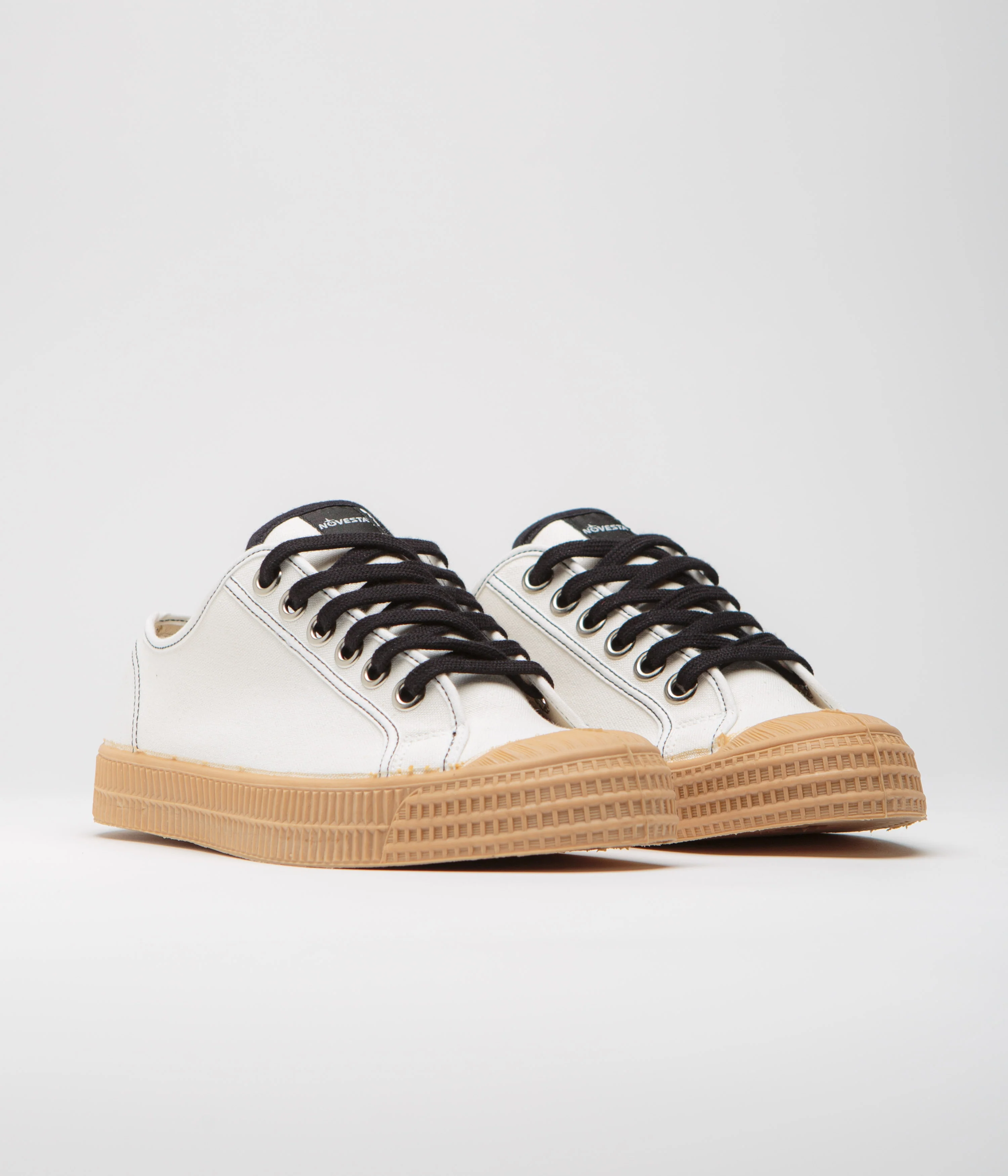Novesta Star Master Contrast Stitch Shoes - 10 White / Black / 003 Transparent - Image 2