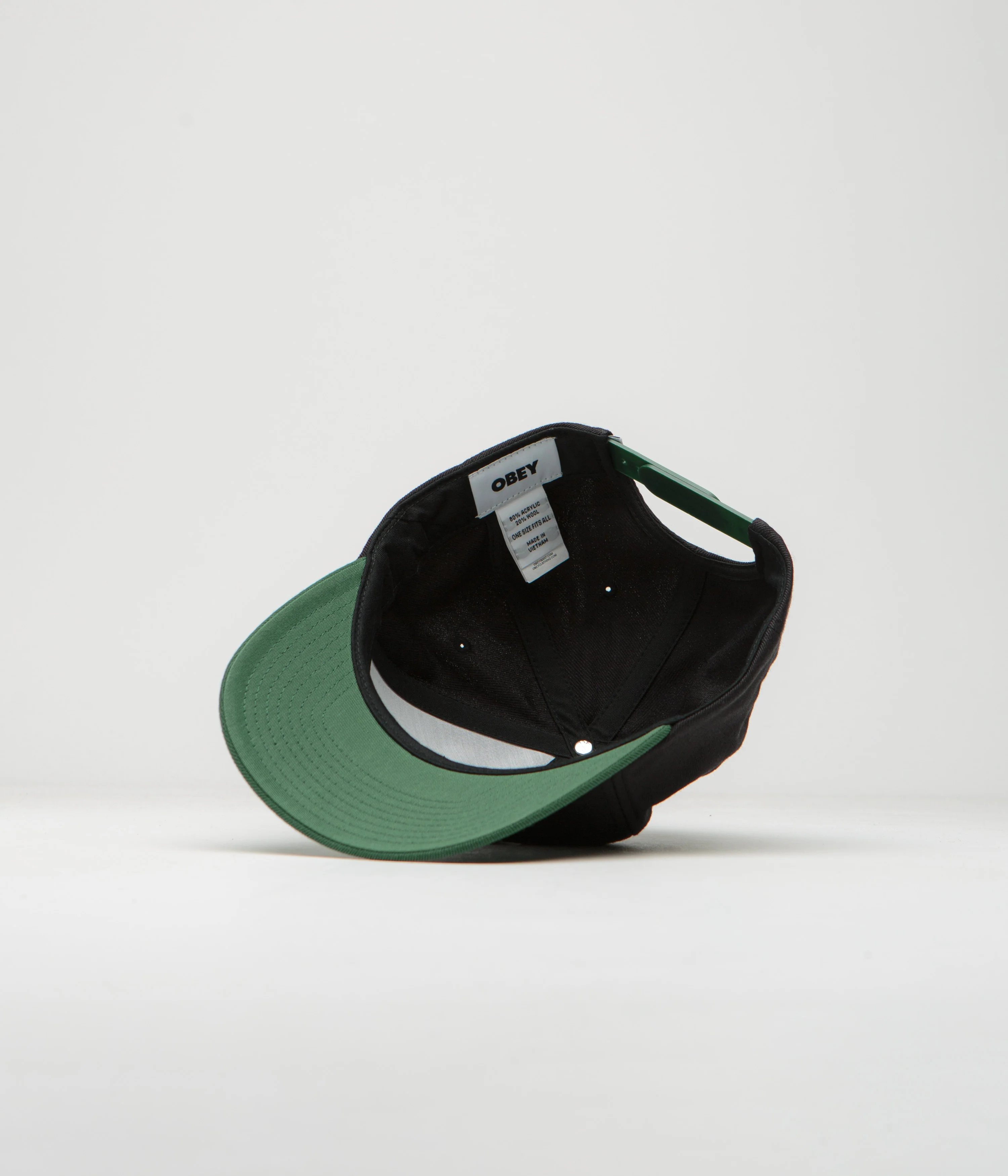 Obey 2 Tone Lowercase Cap - Black Multi - Image 4