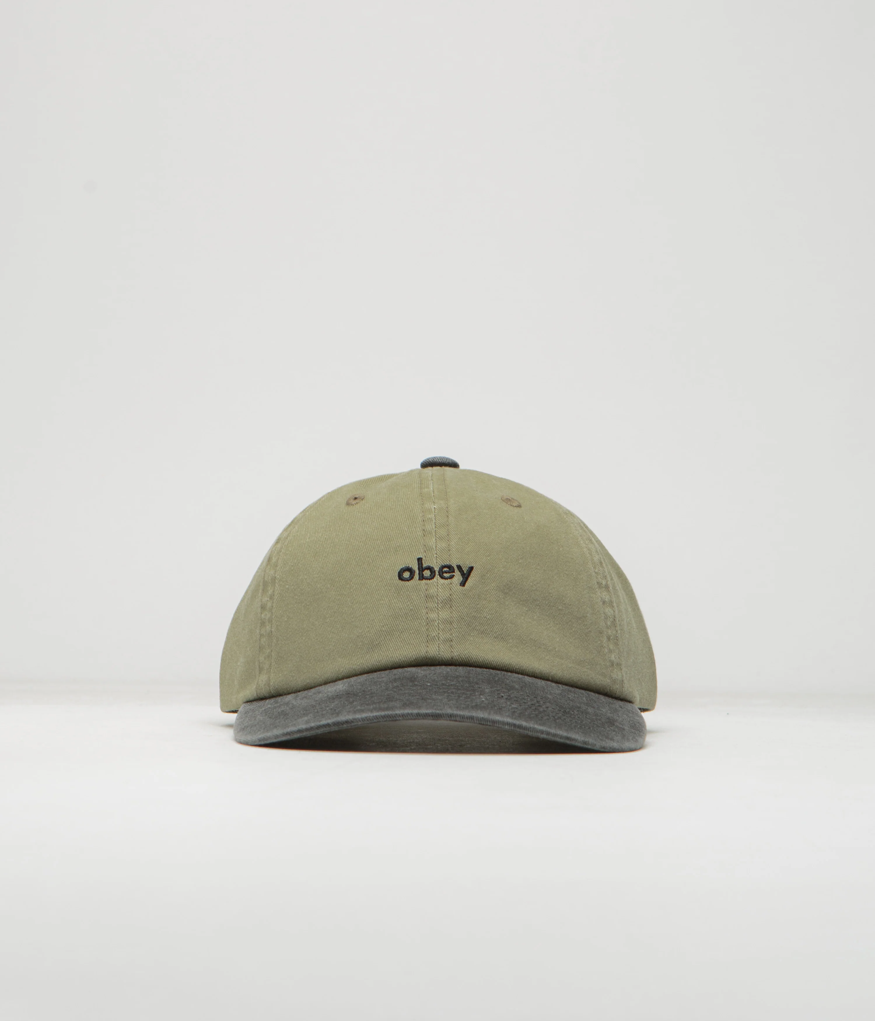 Obey 2 Tone Lowercase Cap - Pigment Khaki Multi - Image 2