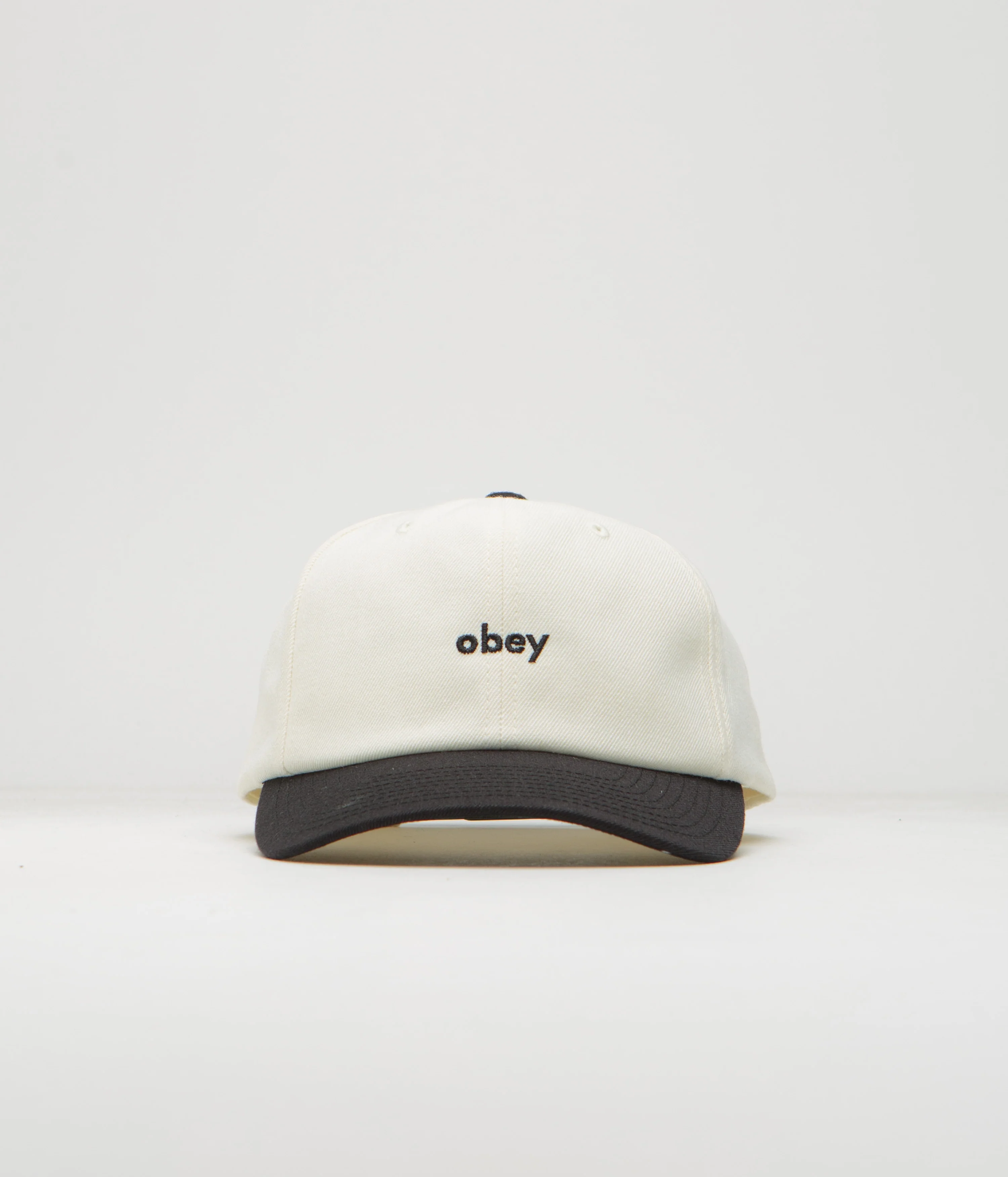 Obey 2 Tone Lowercase Cap - White Multi - Image 2