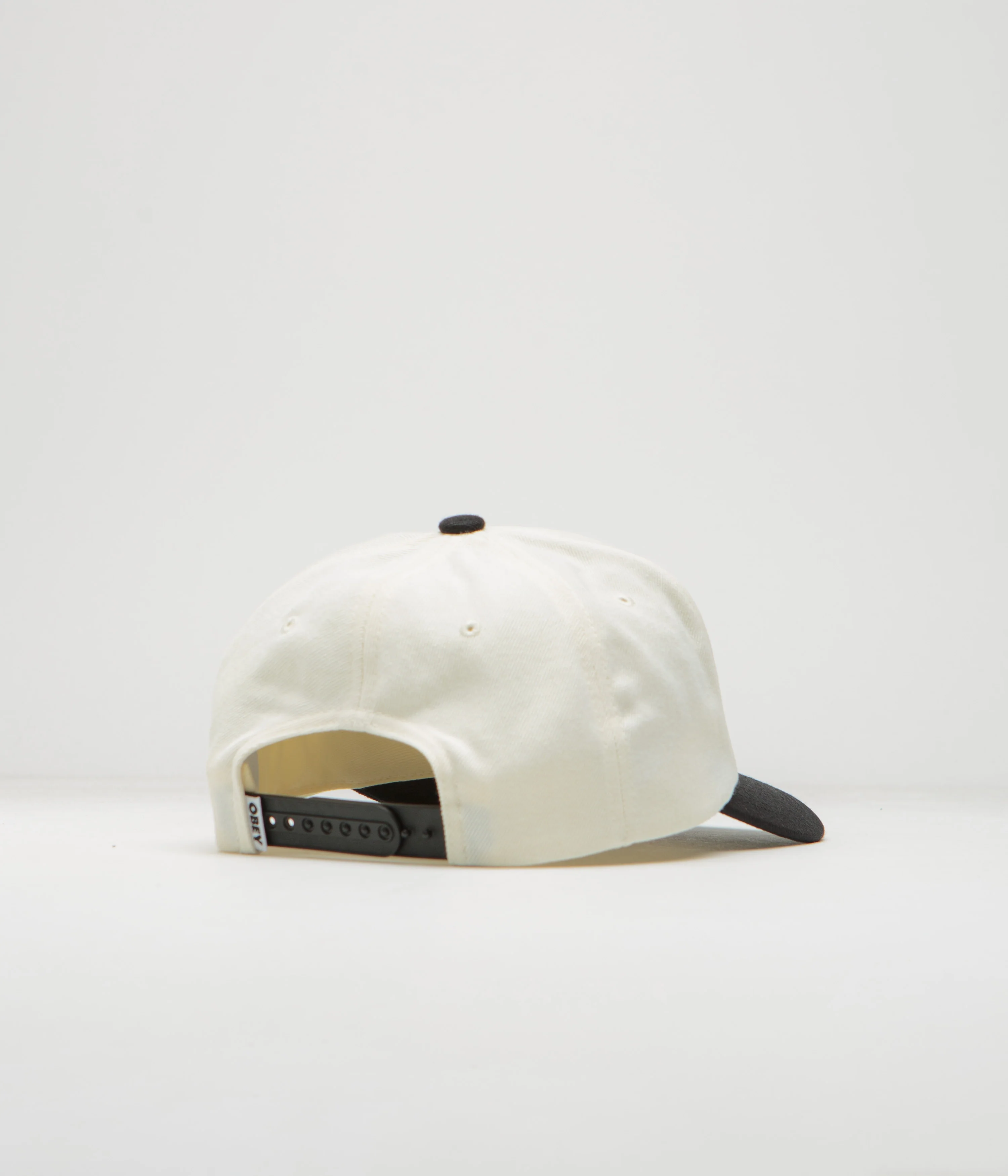 Obey 2 Tone Lowercase Cap - White Multi - Image 3