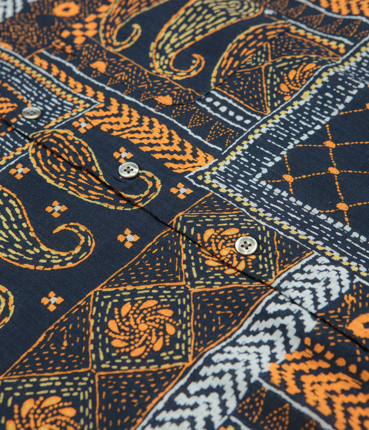 Obey Archie Short Sleeve Shirt - Navy Multi - Image 3